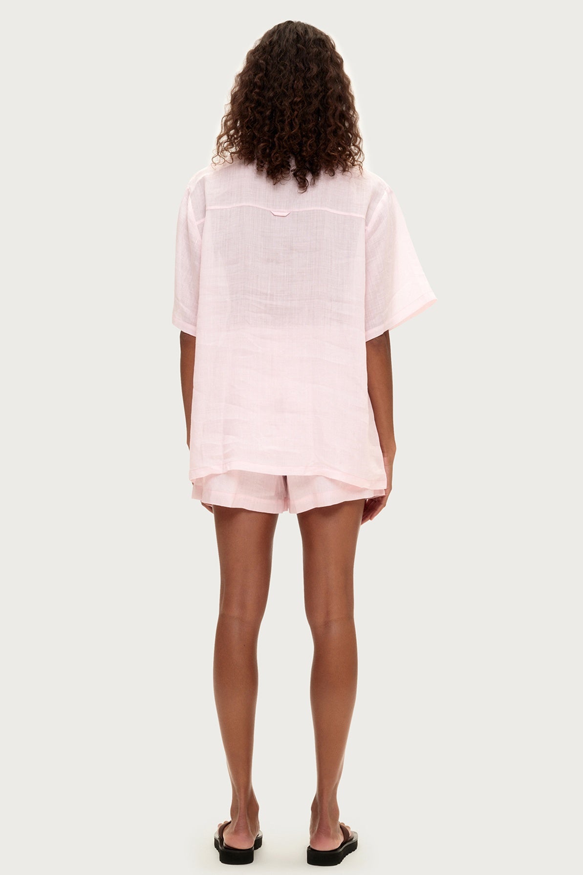 Ramie Shirt - Soft Pink