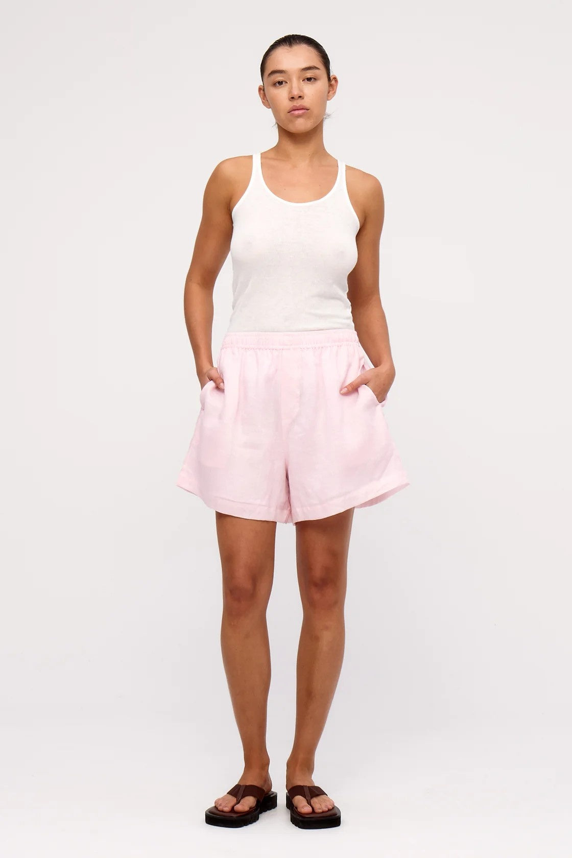 Ramie Short - Soft Pink