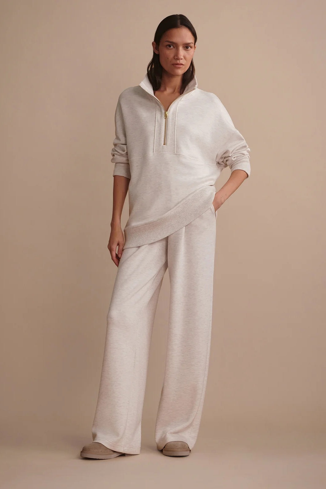 Molly Half-Zip Longline Sweat