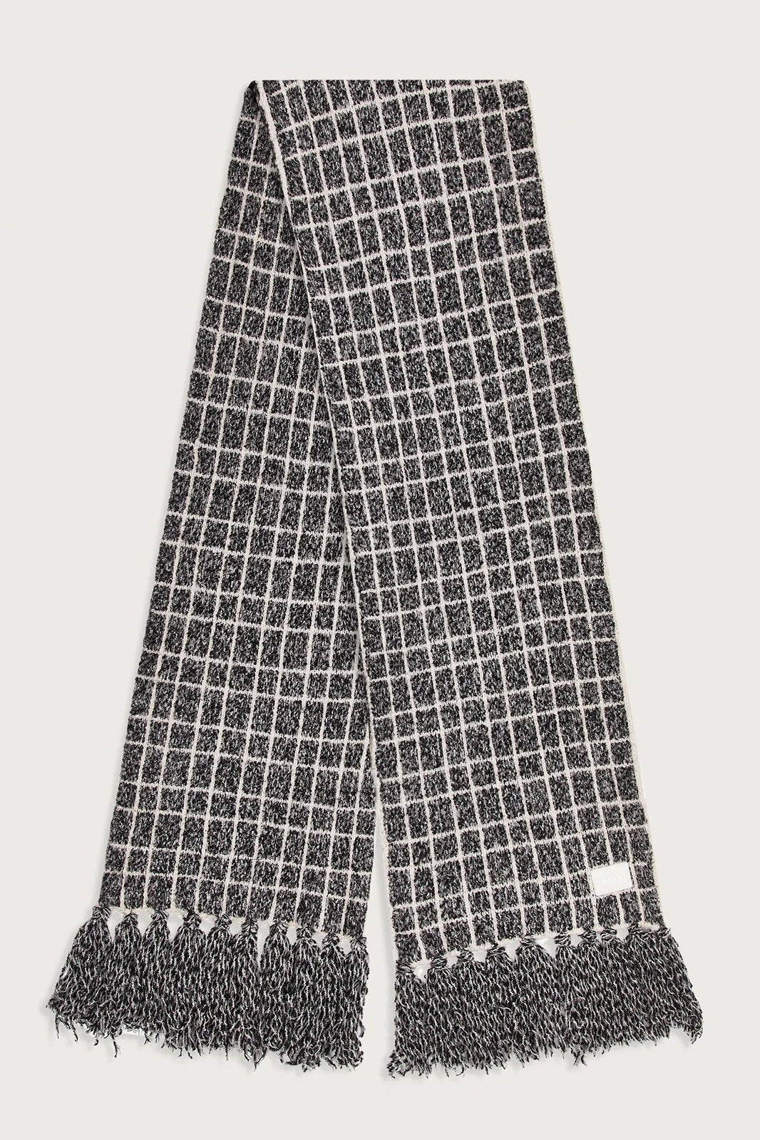 Lindsey Check Knit Scarf