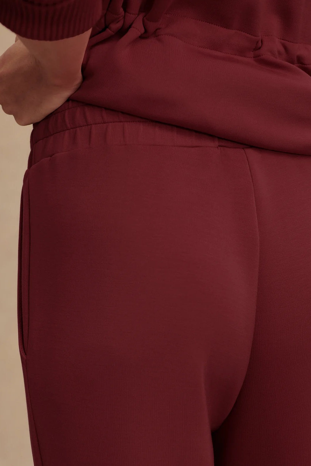 The Wide Leg Pant 30&quot; | New Maroon