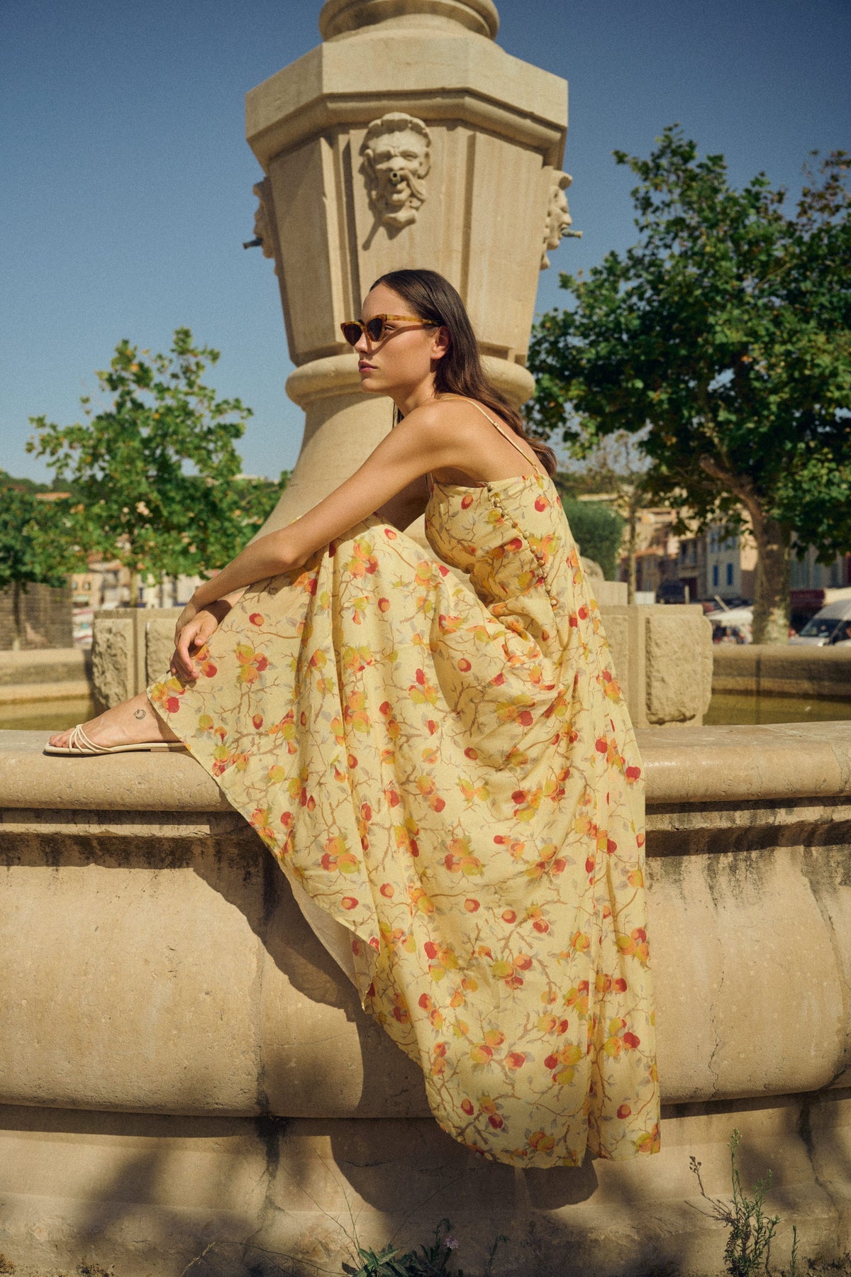 PALOMA MAXI DRESS - CITRUS FLORAL - FINAL SALE