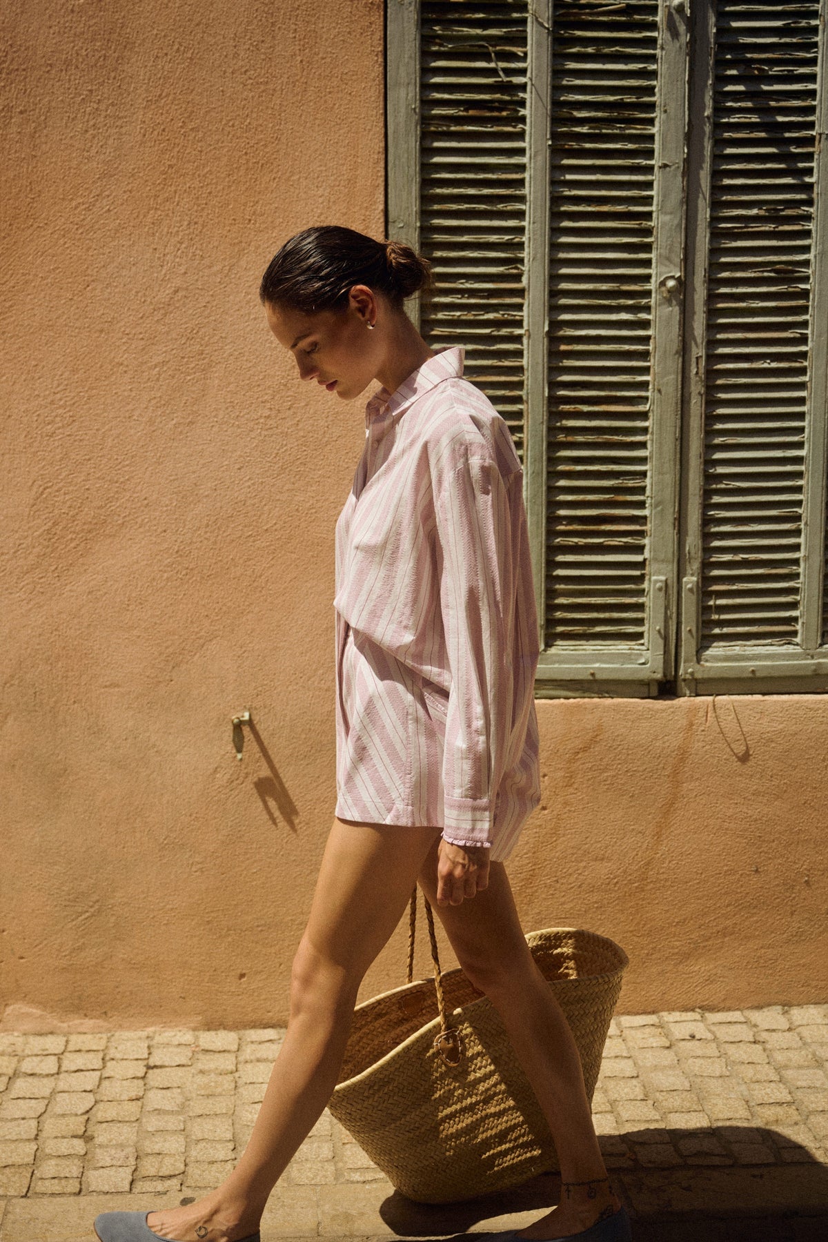 LENA SHIRT - VINTAGE STRIPE - FINAL SALE