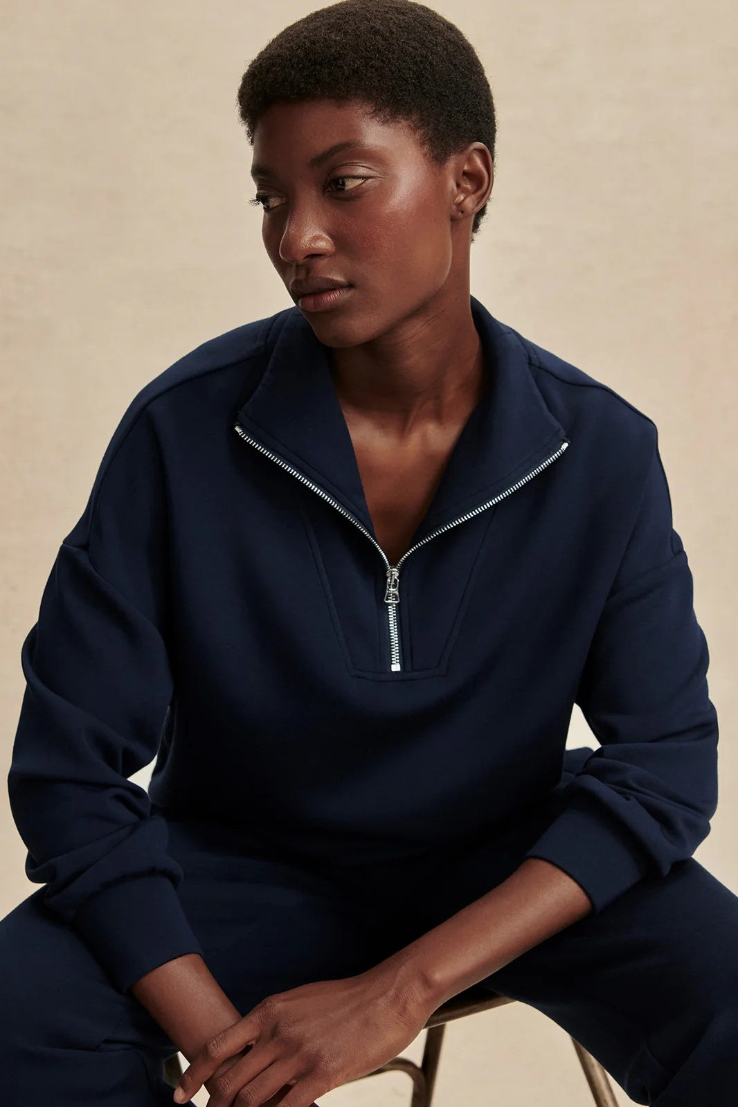 Hawley Half-Zip Sweat | Navy