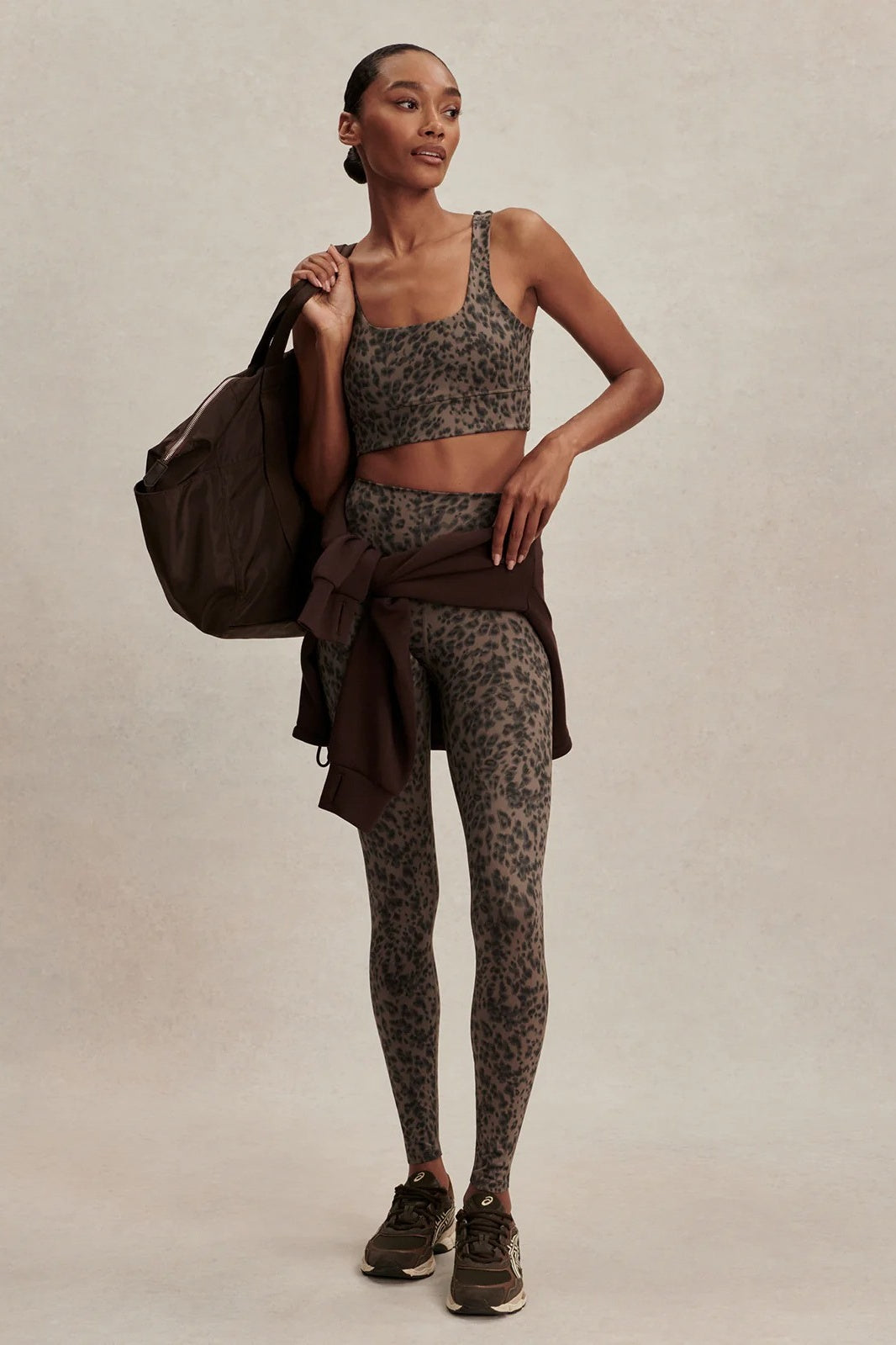 FreeSoft™ High-Rise Legging 28&quot; | Brown Contrast Cheetah