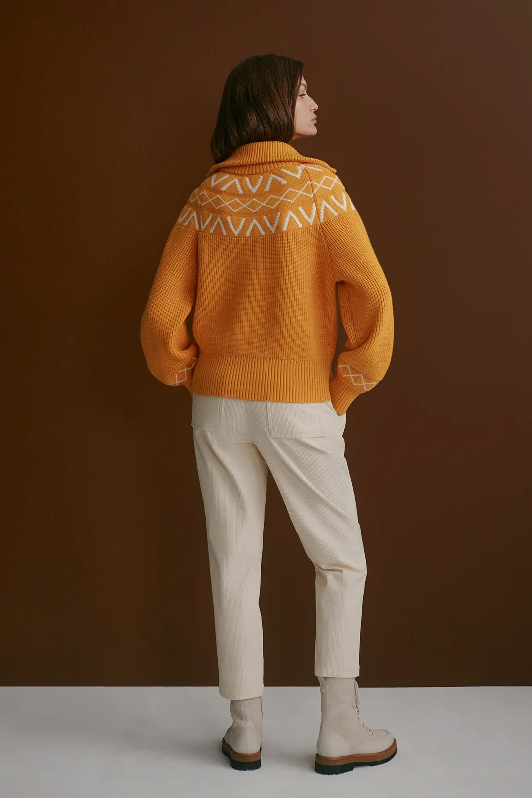 Sigrid Fairisle Half-Zip Knit