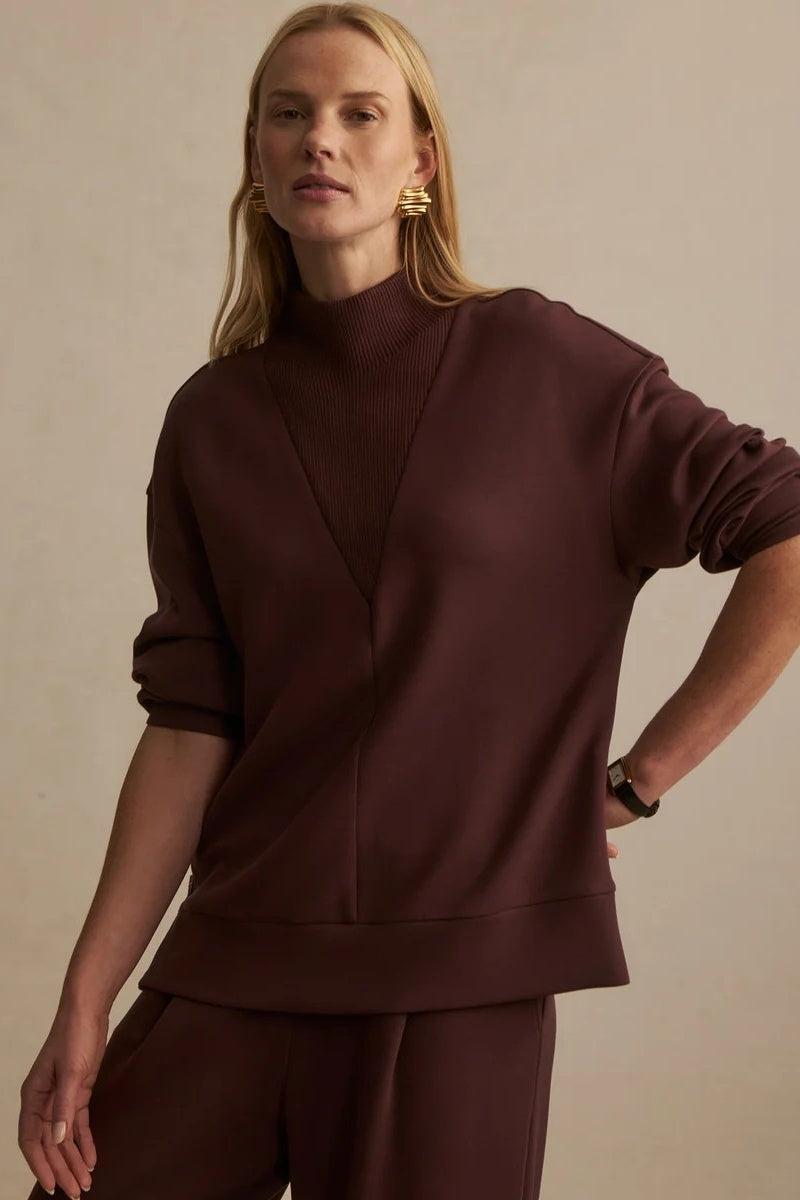 Novi Longline Mock Neck Sweater