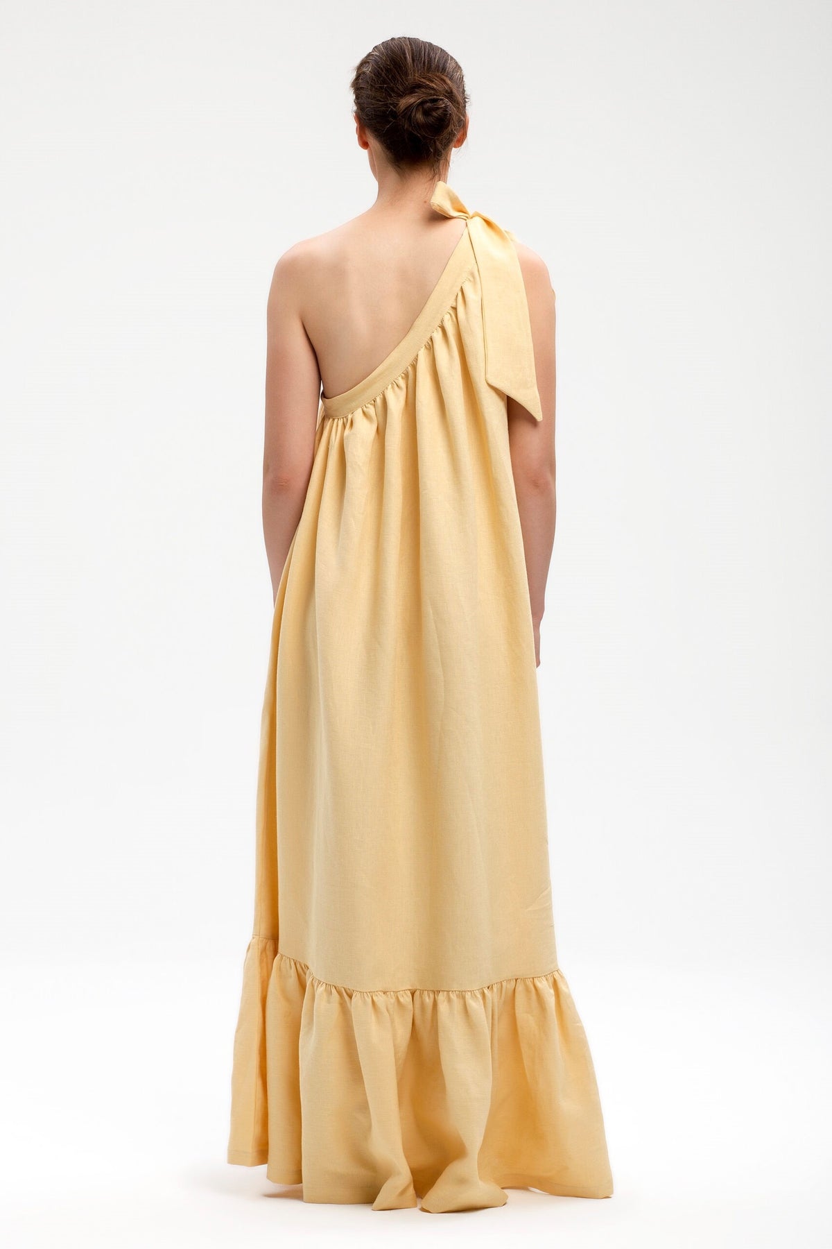 Sandrine Linen Dress Lemon | FINAL SALE