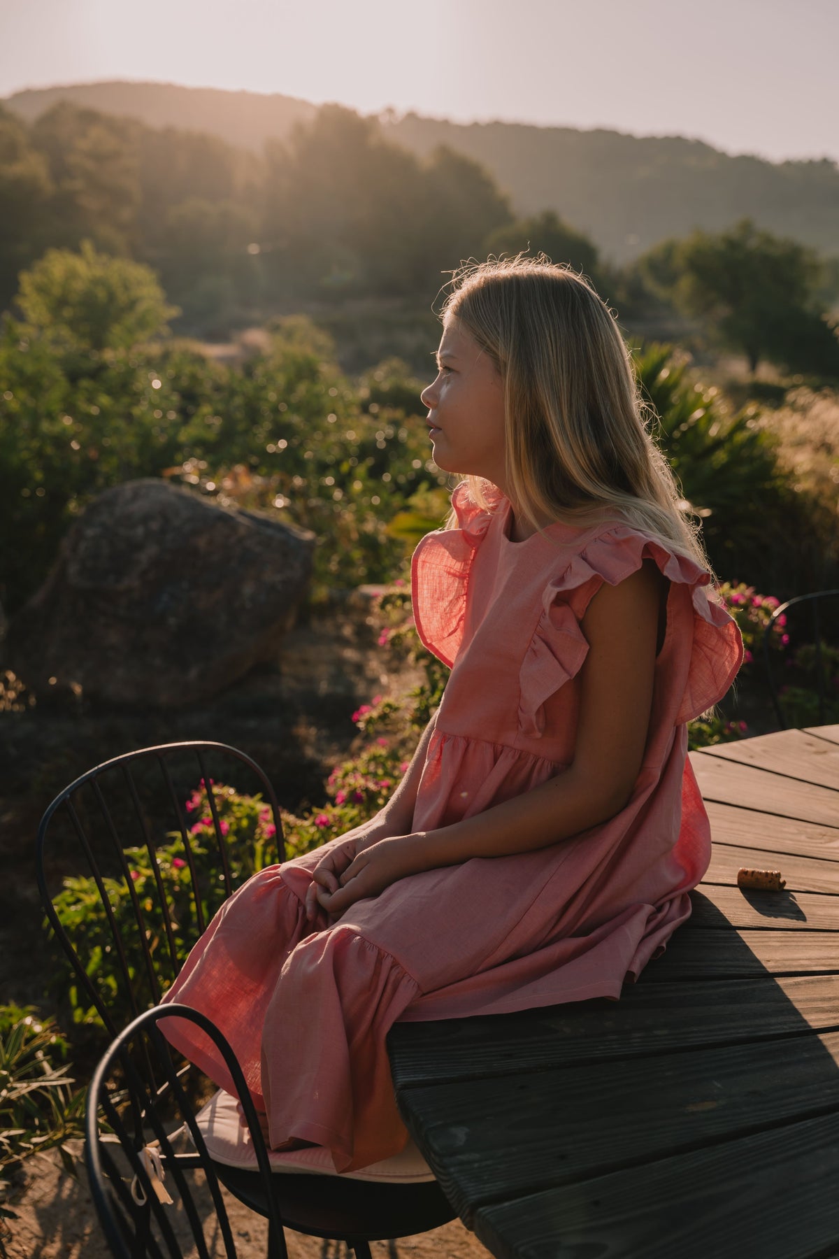 Girl&#39;s Aria Dress | Coral