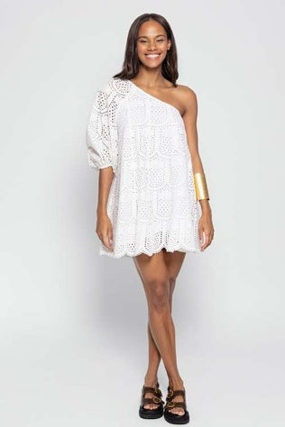 LOUISA SHORT BROIDERY DRESS - FINAL SALE