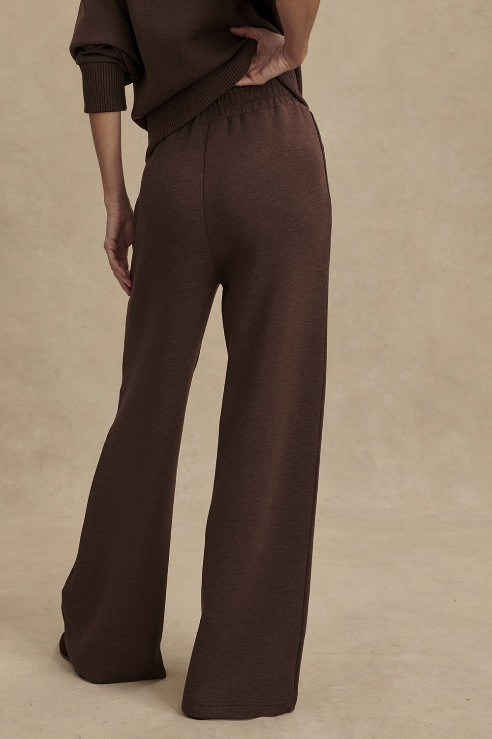 The Wide Leg Pant 30&quot; | Coffee Bean Marl