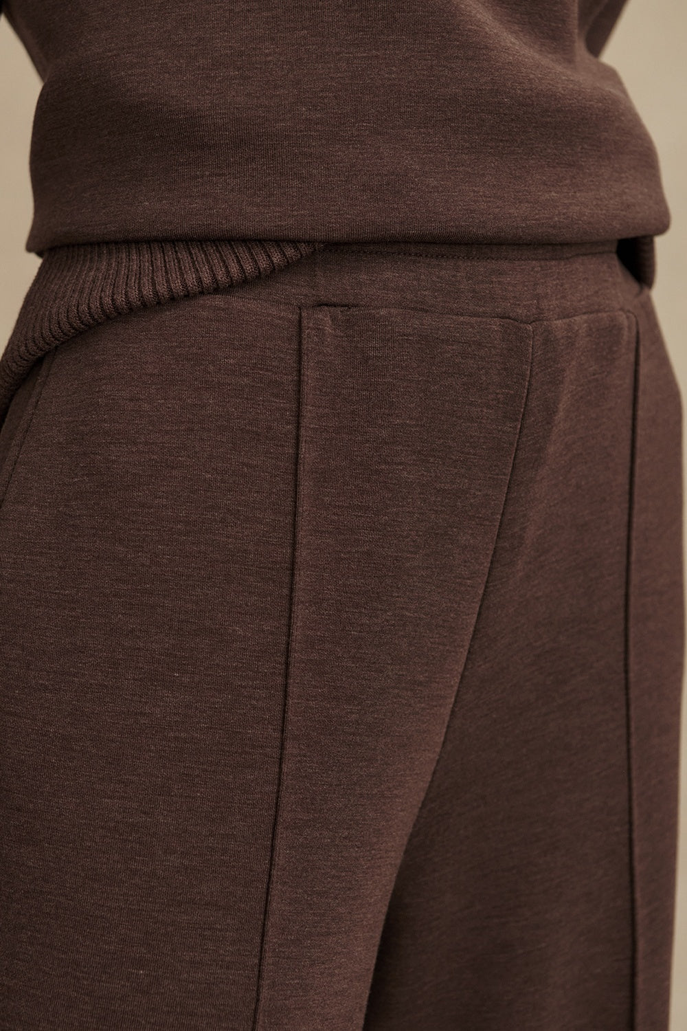 The Wide Leg Pant 30&quot; | Coffee Bean Marl
