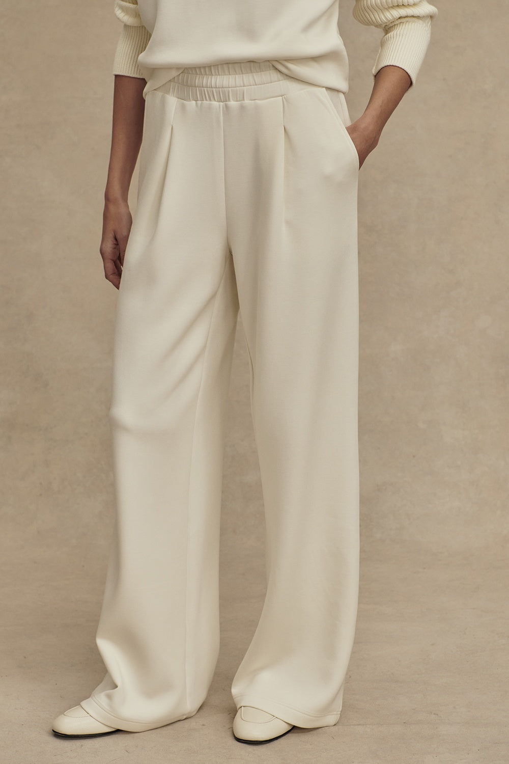 The Extra Wide Leg Pant 29.5" | Egret