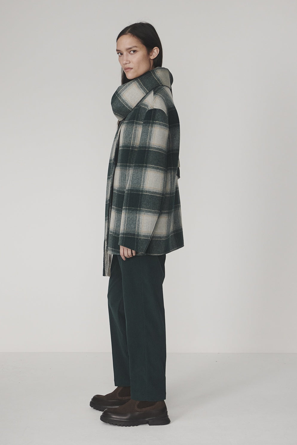 Alderton Check Scarf Coat | PRE ORDER