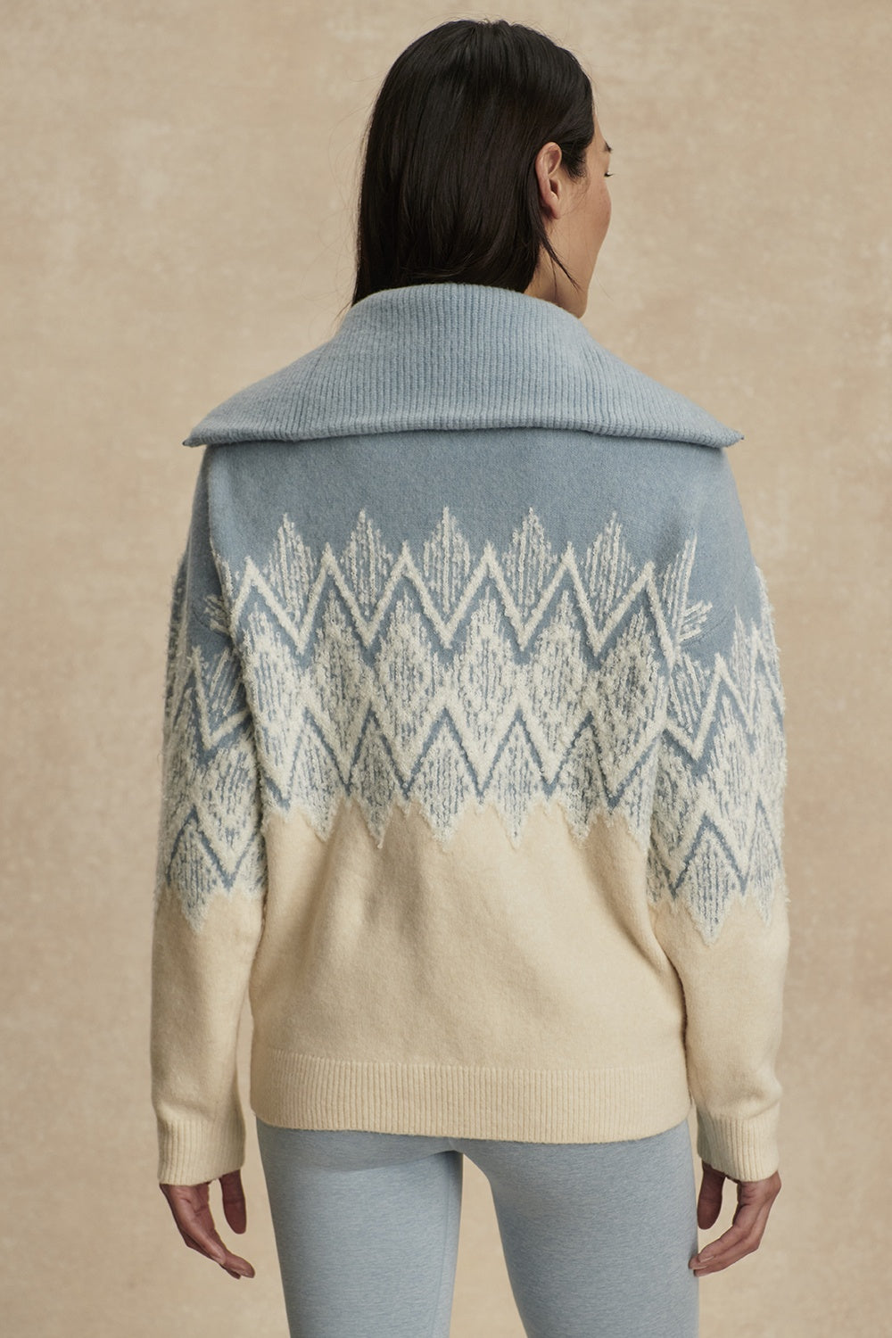 Hedda Fairisle Half-Zip Knit
