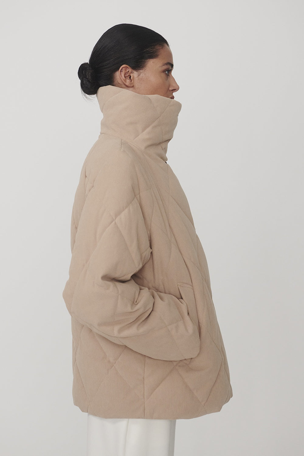 Evren Short Quilted Coat