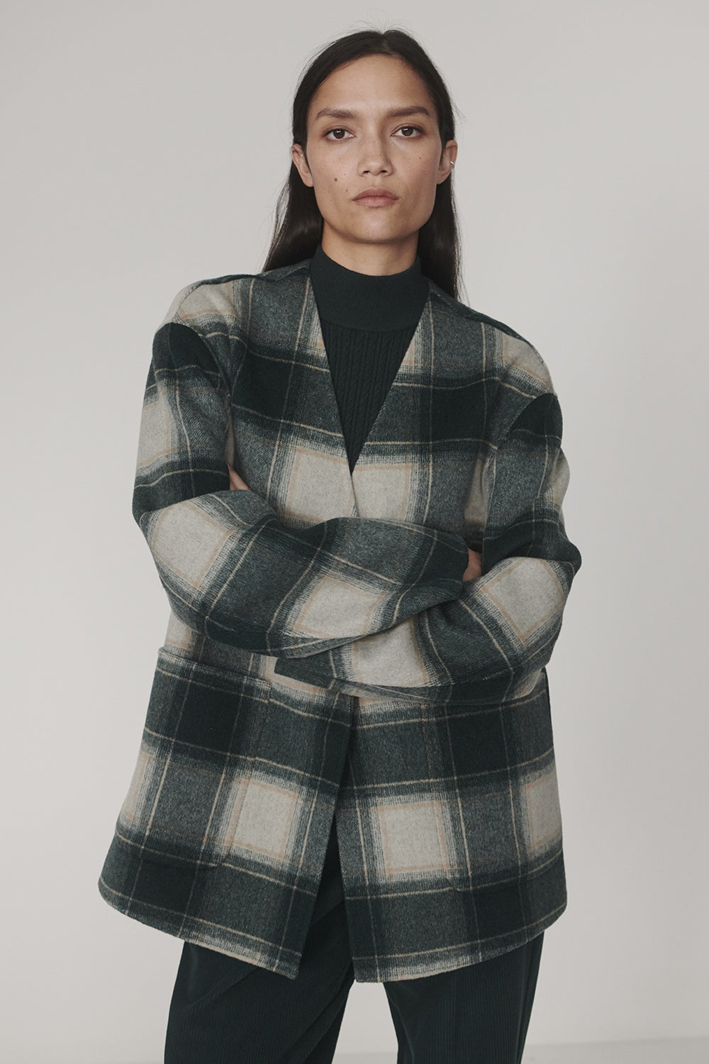 Alderton Check Scarf Coat | PRE ORDER