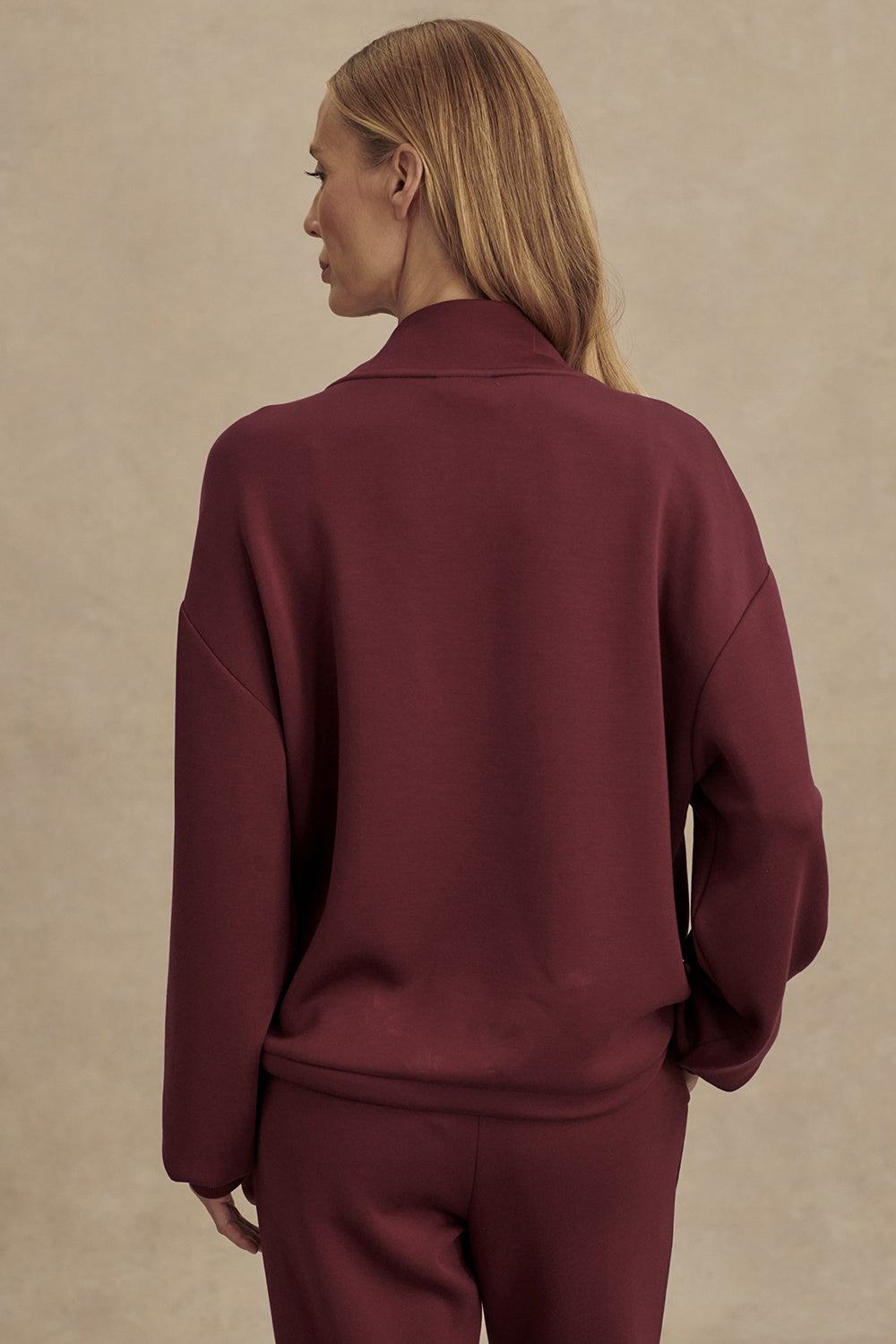 Betsy Sweat Top | New Maroon