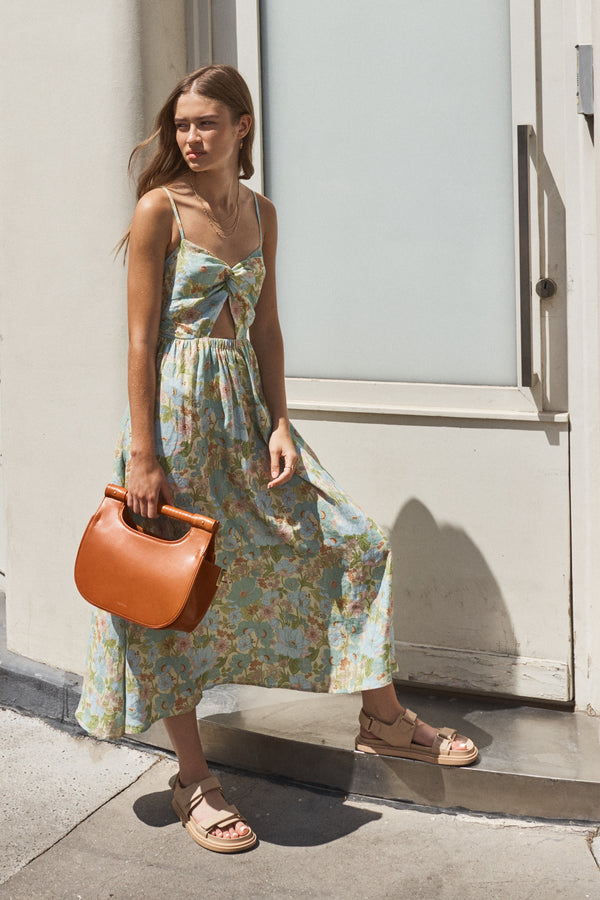 knee length dresses for ladies Bec and Bridge Fleurette Top in Print – Coco & Lola main image 0