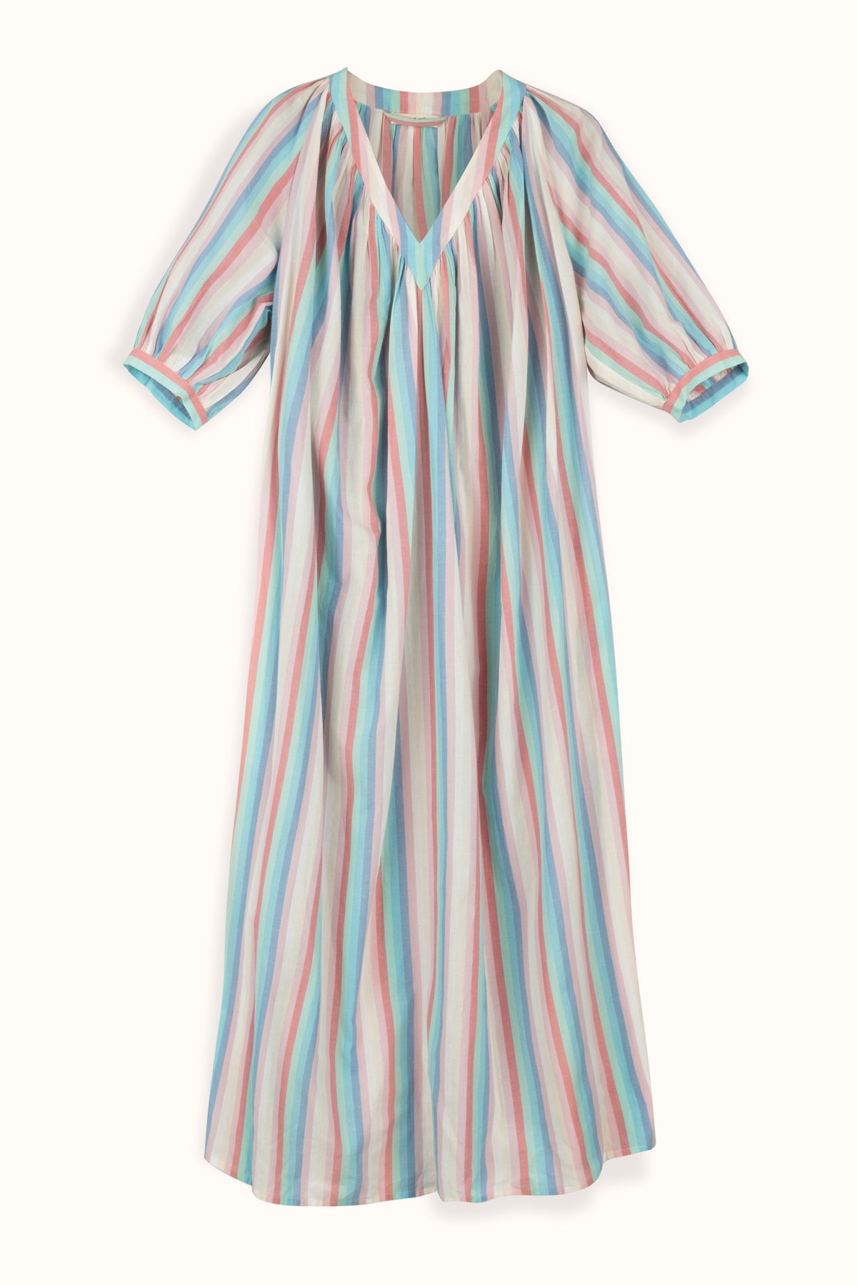 Cici Midi Dress Rainbow Stripe - FINAL SALE