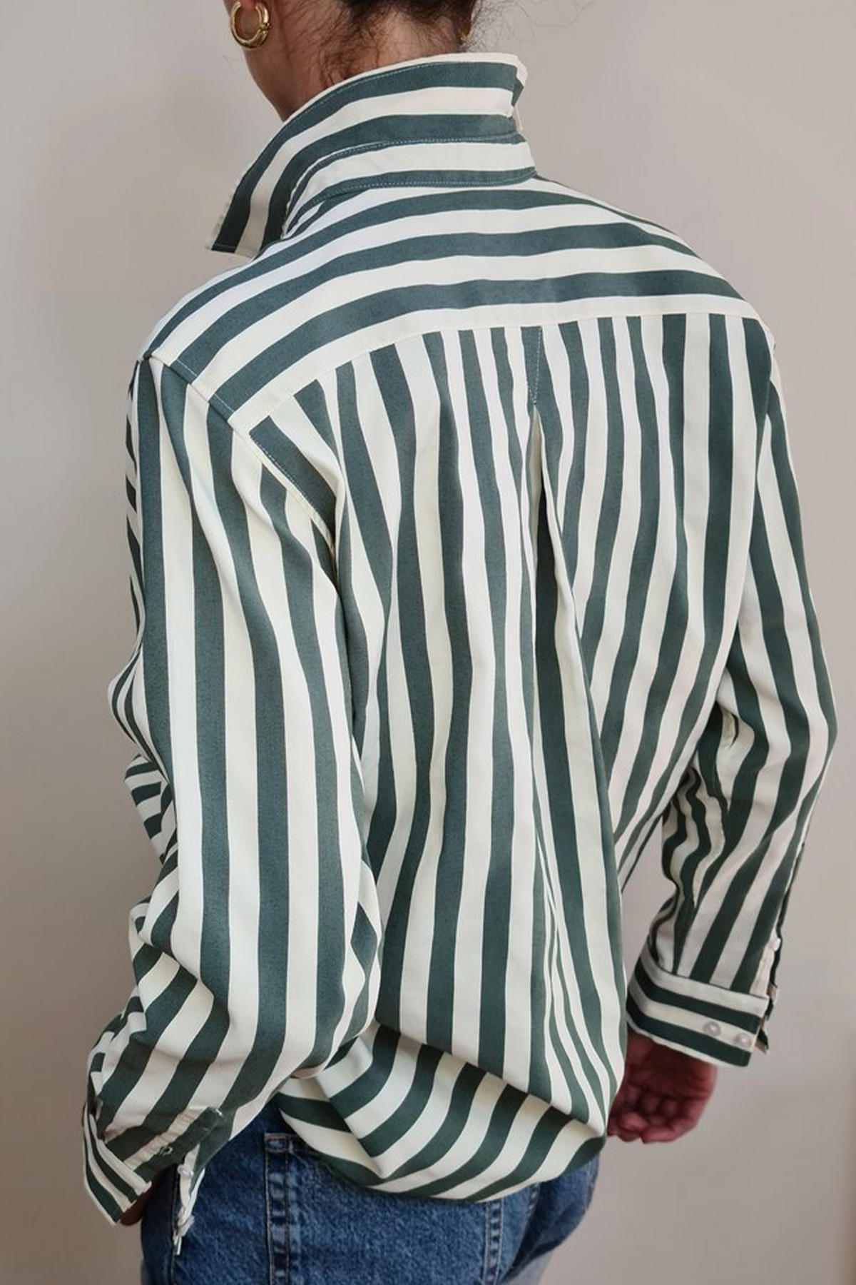 BUOY Green Stripe Shirt