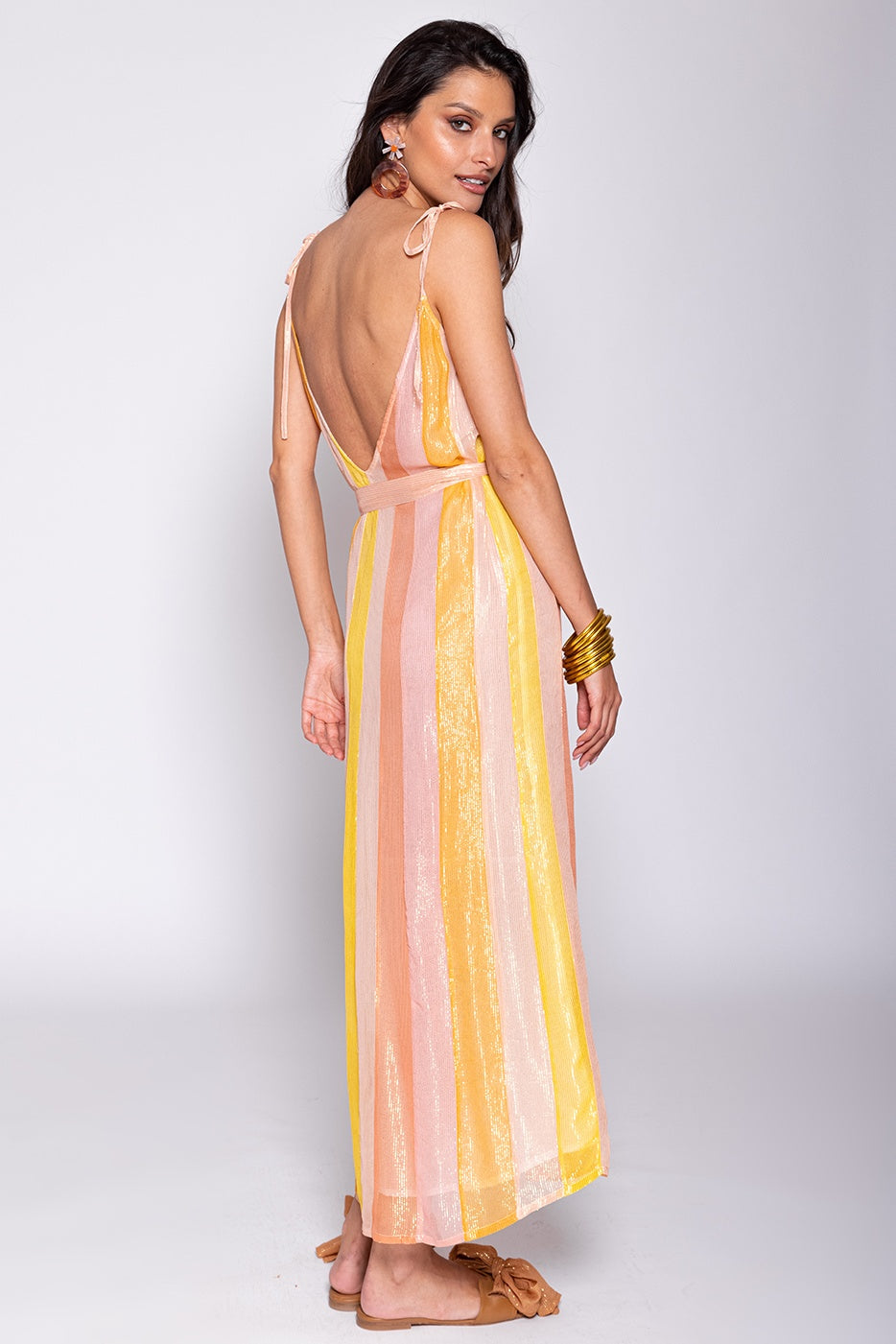 Cary Stripe Shimmer Dress - FINAL SALE