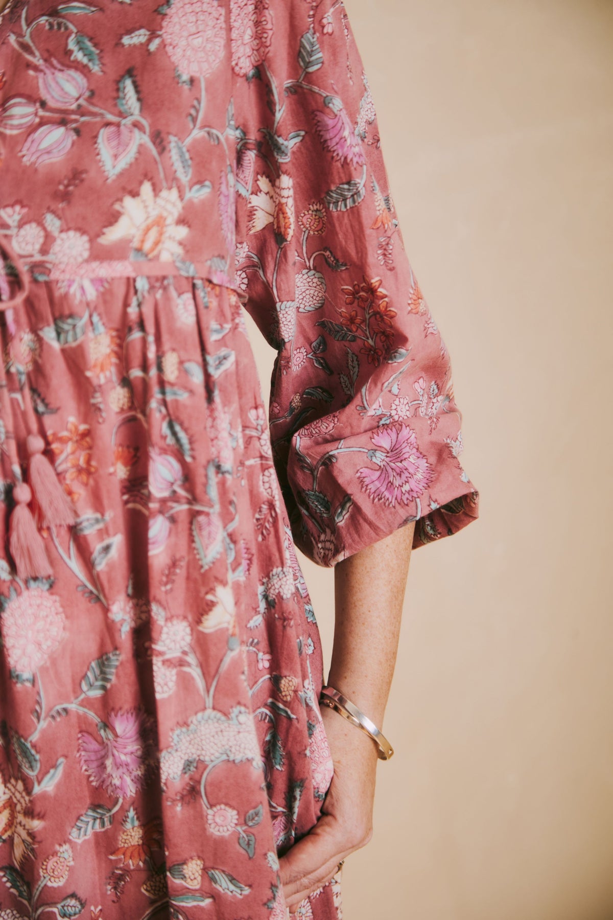 Evie Pink Floral Print Dress - FINAL SALE