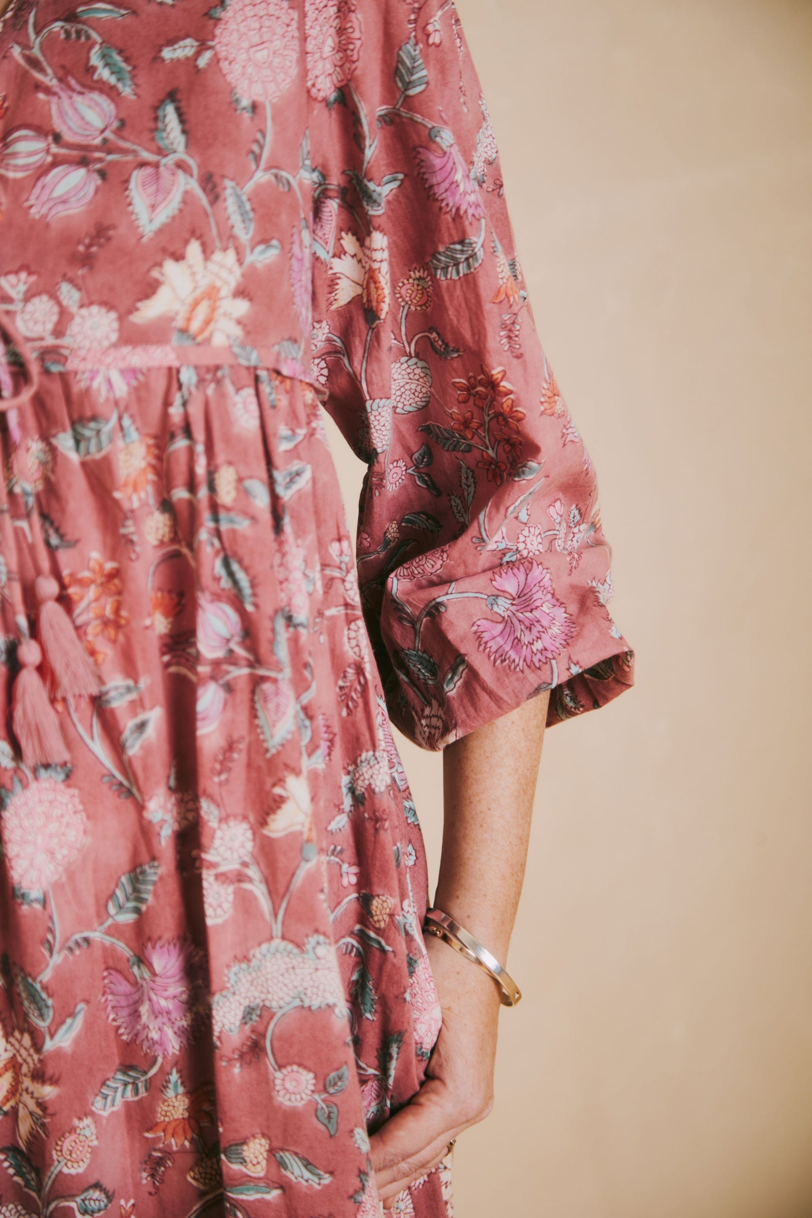 Evie Pink Floral Print Dress - FINAL SALE