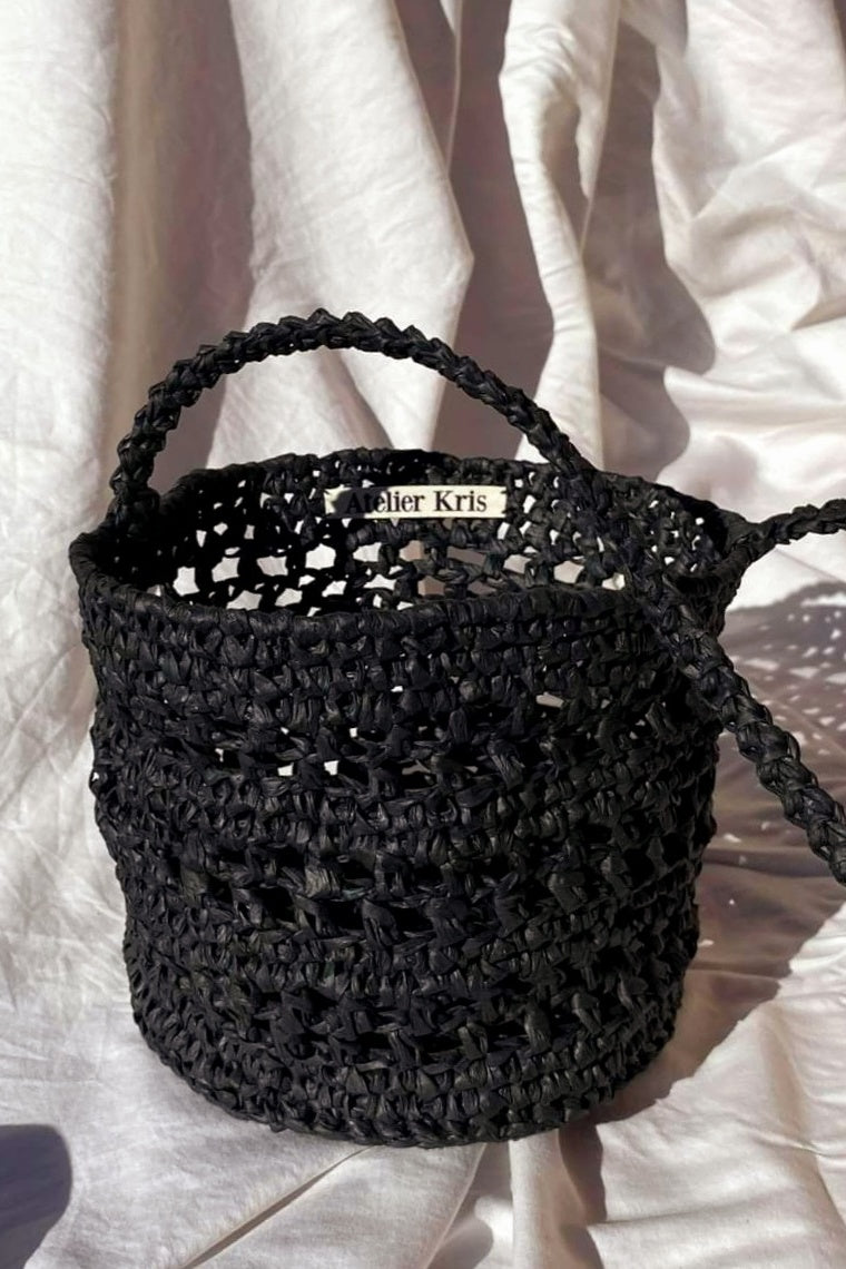 Leather handbag Luella Black in Leather - 25317755