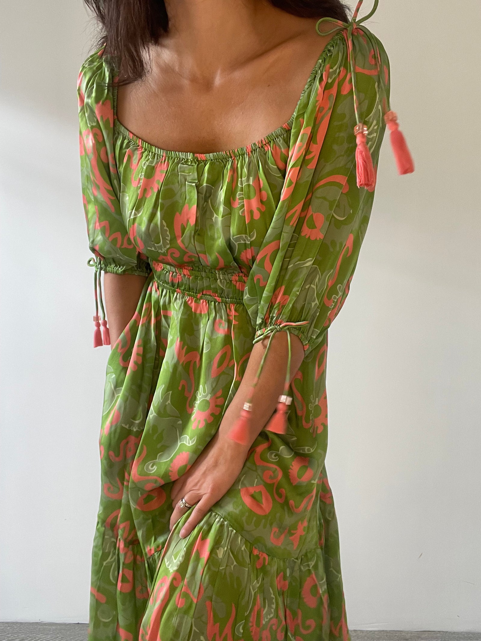 Daniella Midi Dress | Tropical - FINAL SALE