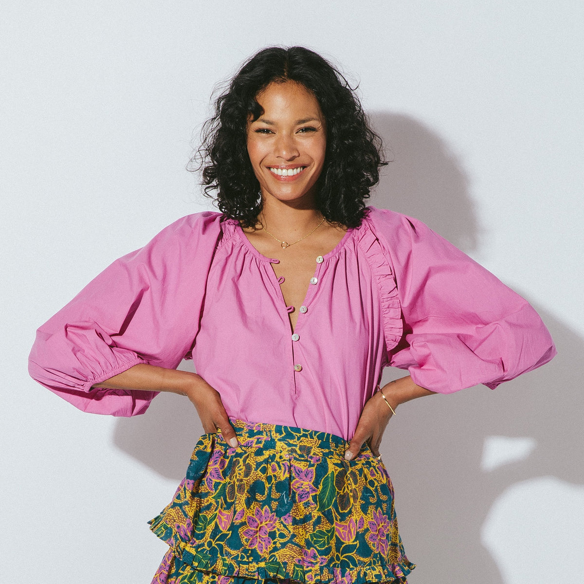 Jess Blouse | Azalea Pink - FINAL SALE