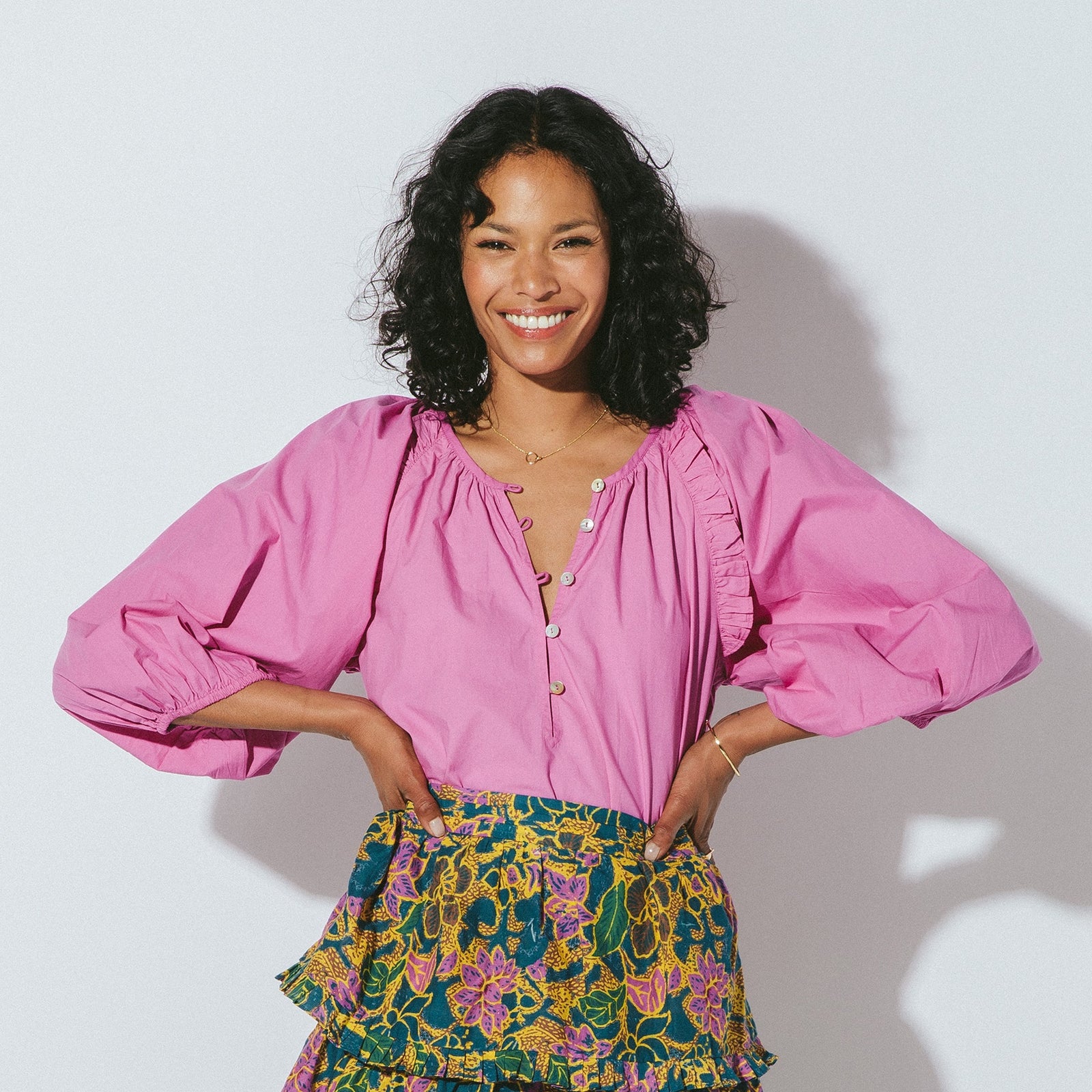 Jess Blouse | Azalea Pink - FINAL SALE