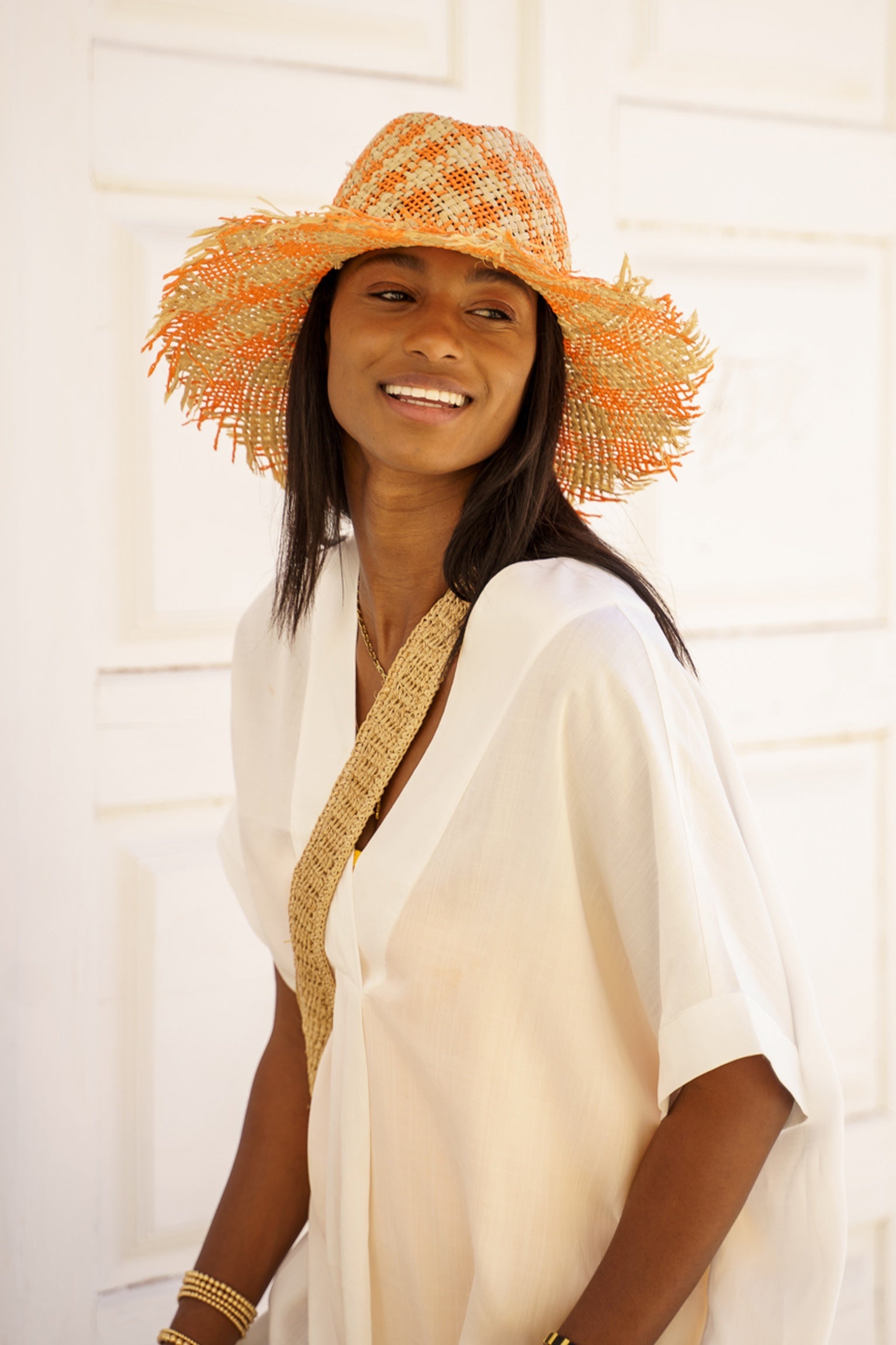 JAZZY HAT | ORANGE - Packable | FINAL SALE