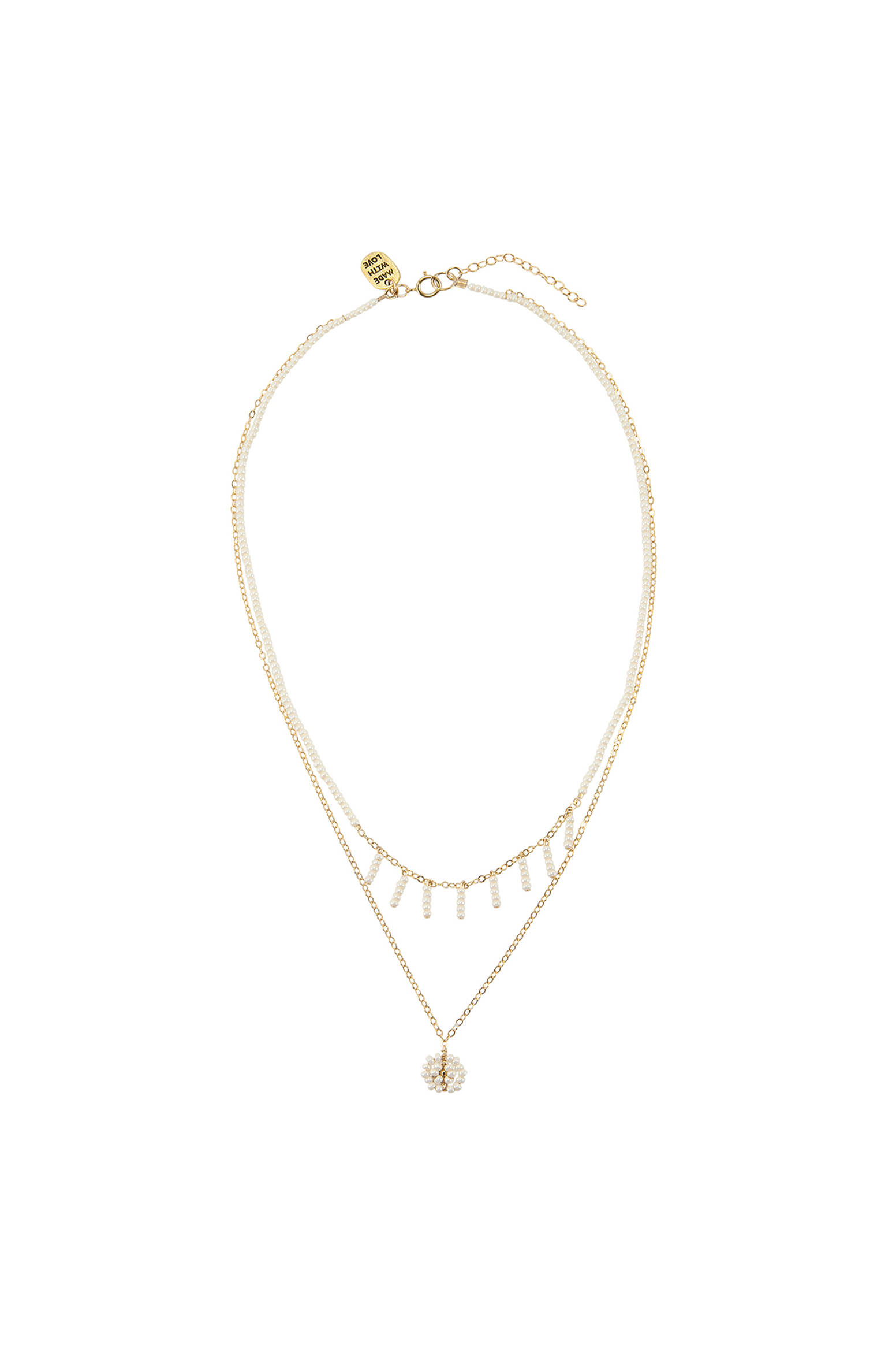 Layered 2025 disk necklace