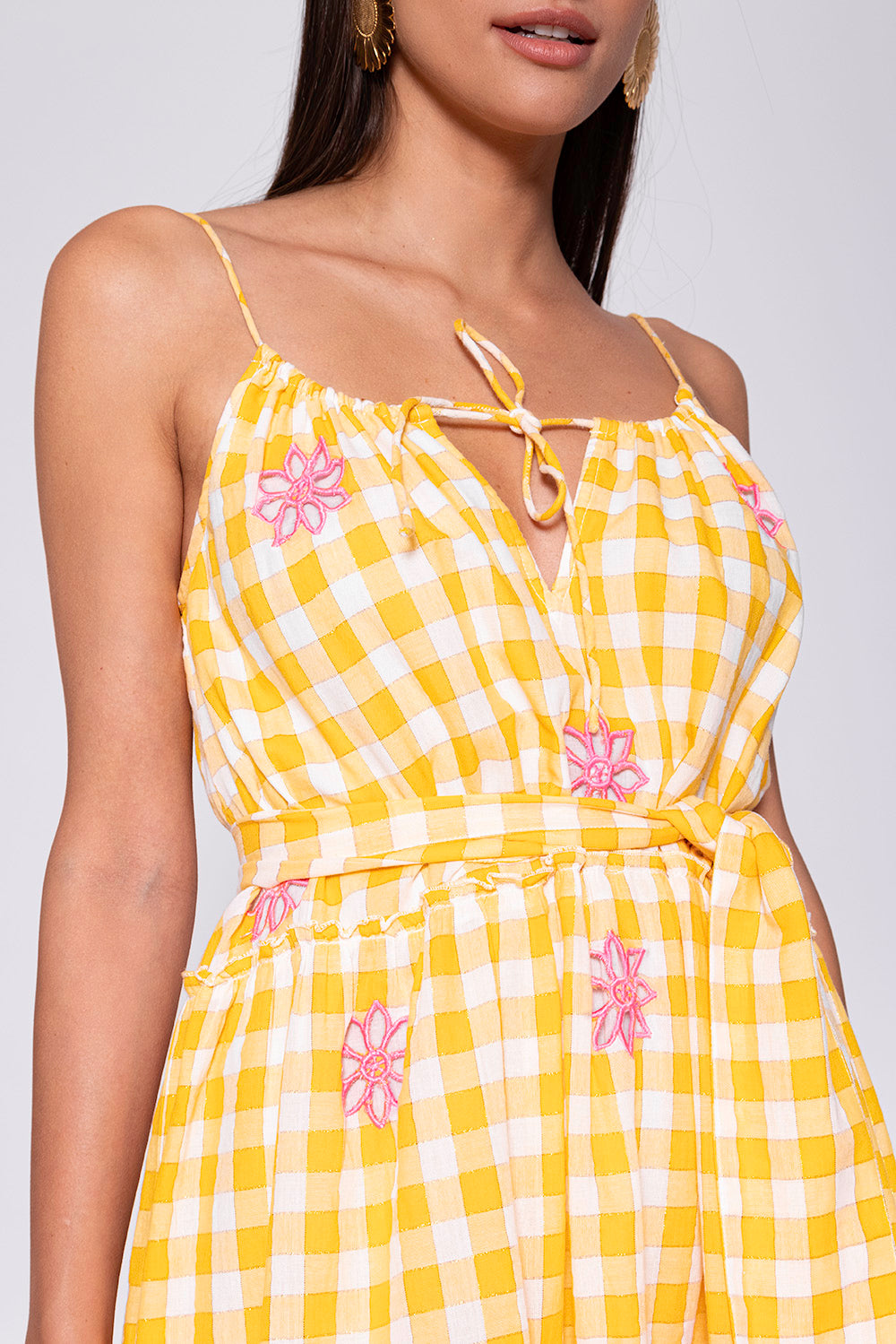 Tired Gingham Dress- FINAL SALE