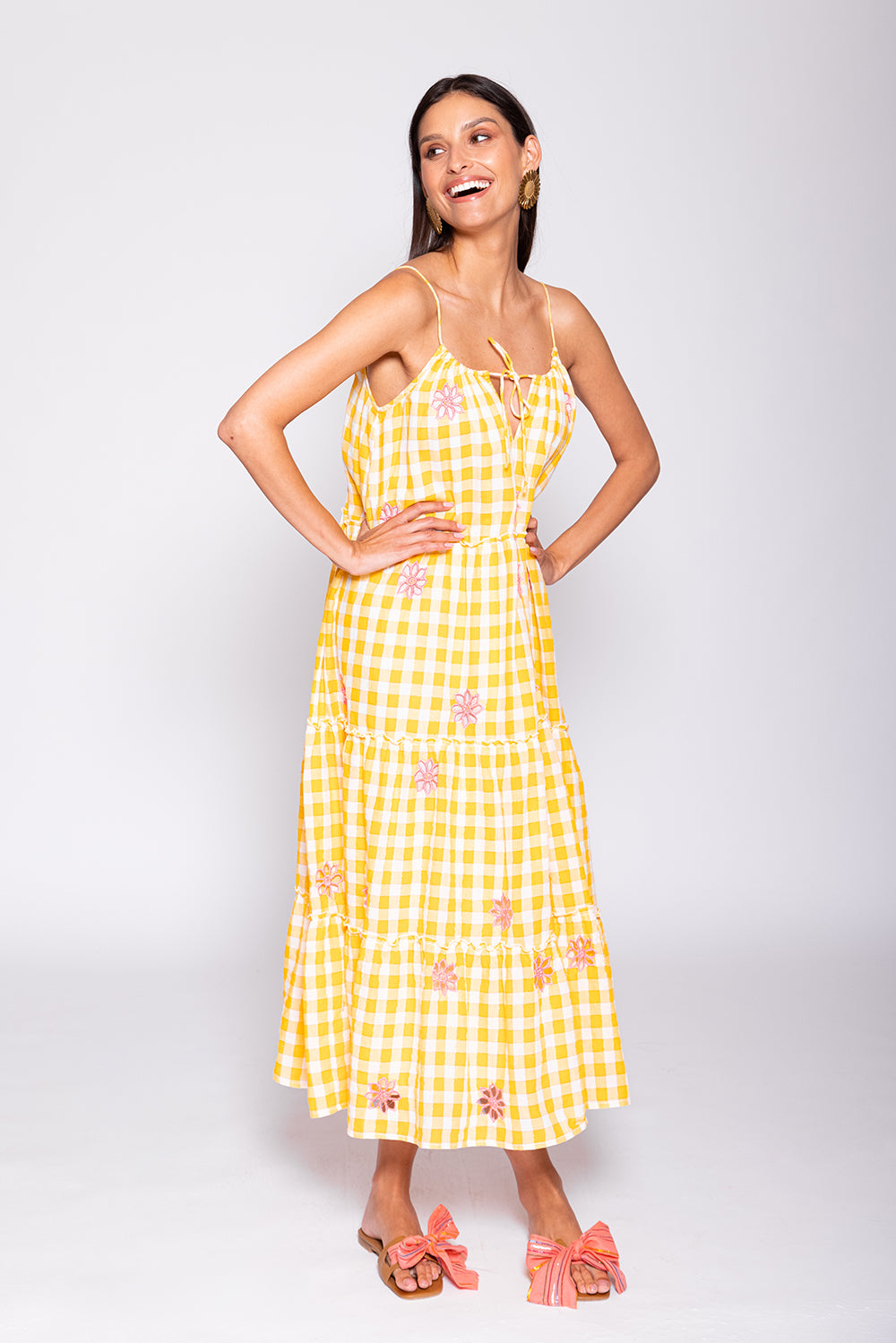 Tired Gingham Dress- FINAL SALE