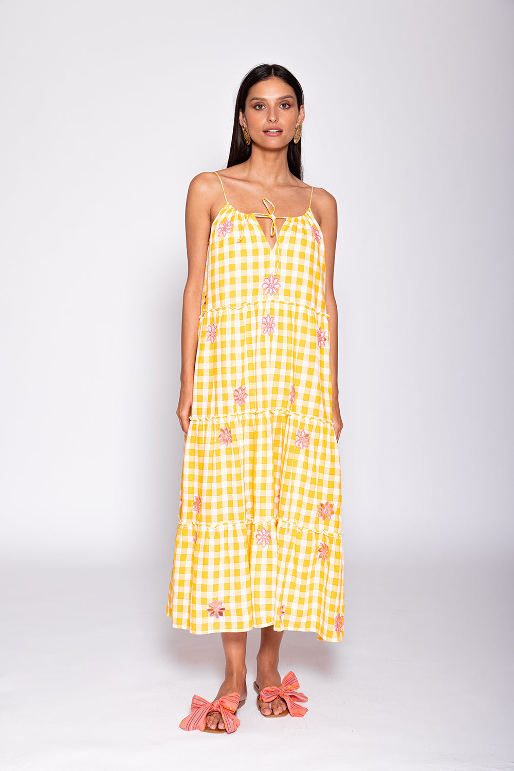 Tired Gingham Dress- FINAL SALE