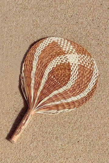 Straw Fan | Natural/Tan