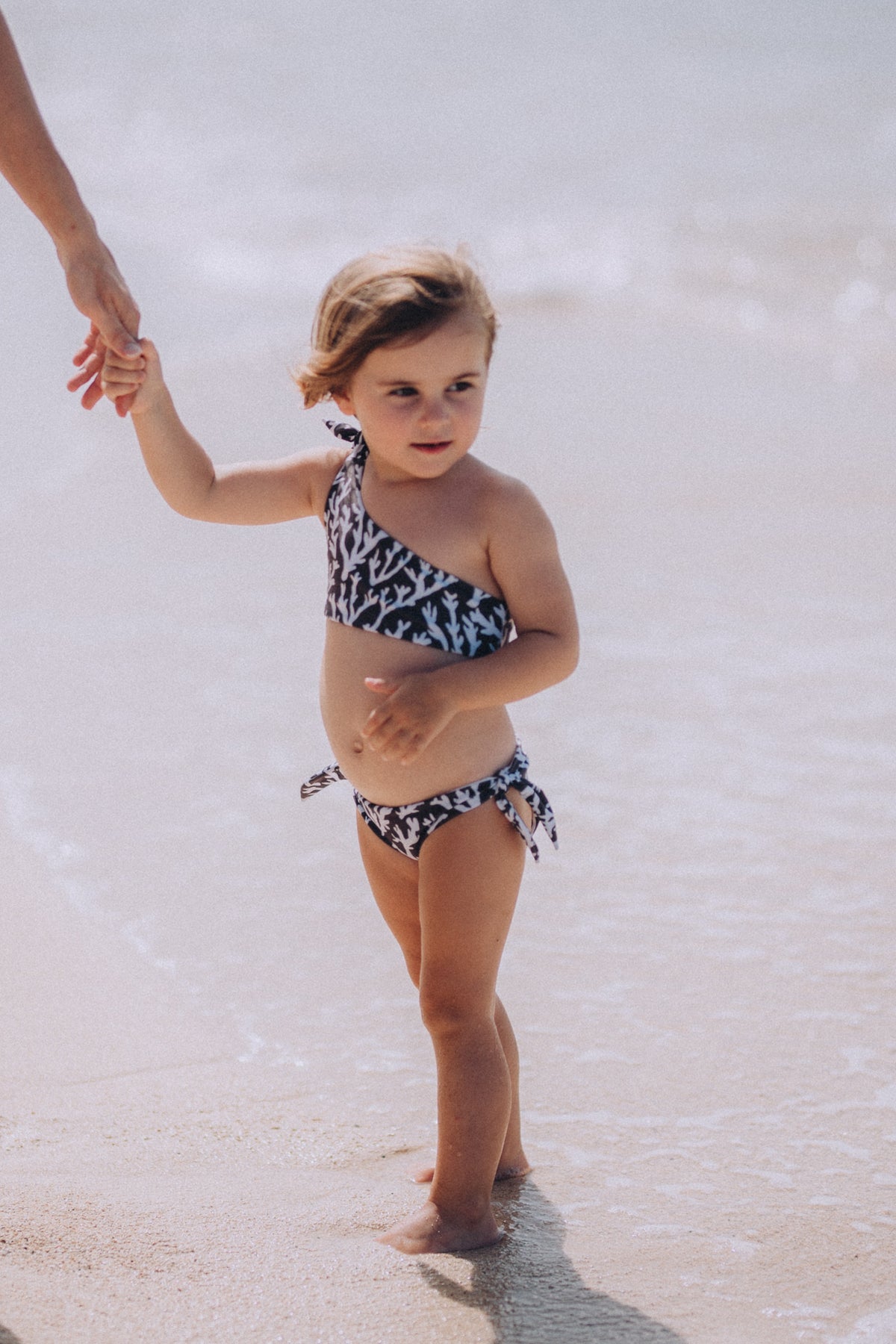 Kiera Girls Bikini Set - Grey Coral | FINAL SALE