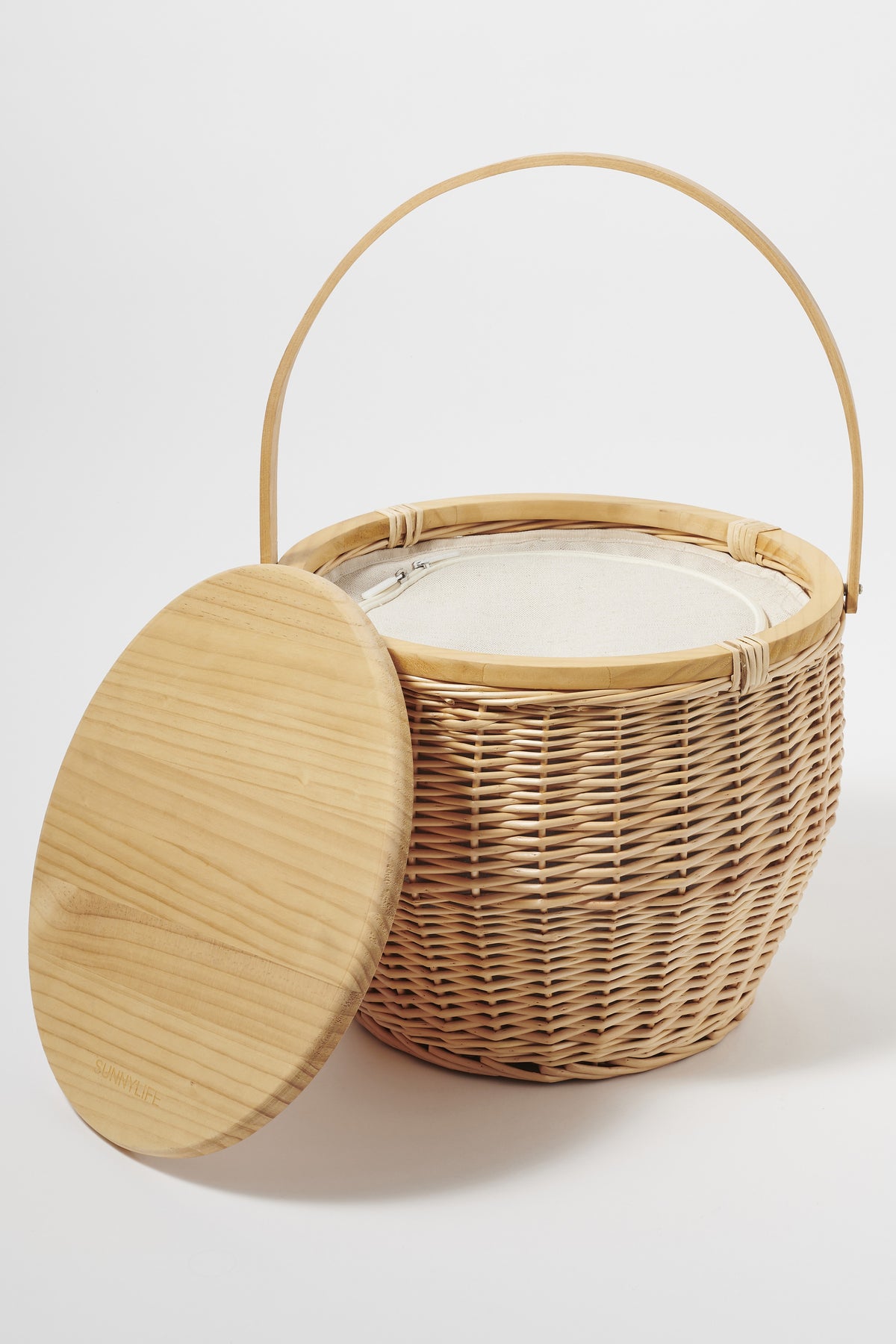 Round Picnic Cooler Basket