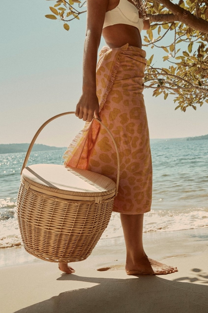 Round Picnic Cooler Basket