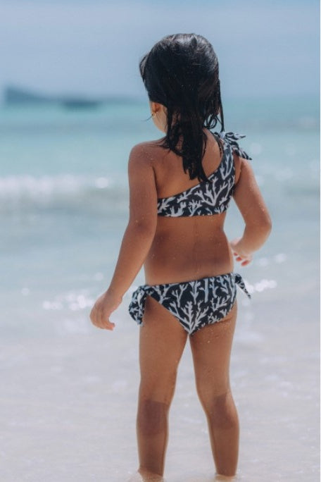 Kiera Girls Bikini Set - Grey Coral | FINAL SALE