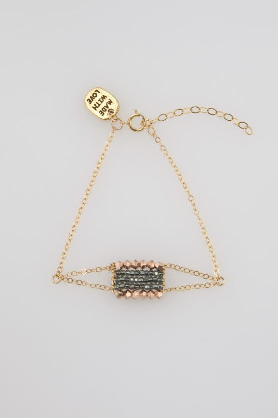 OLAKIRA CHAIN BRACELET - SHINY GRAPHITE