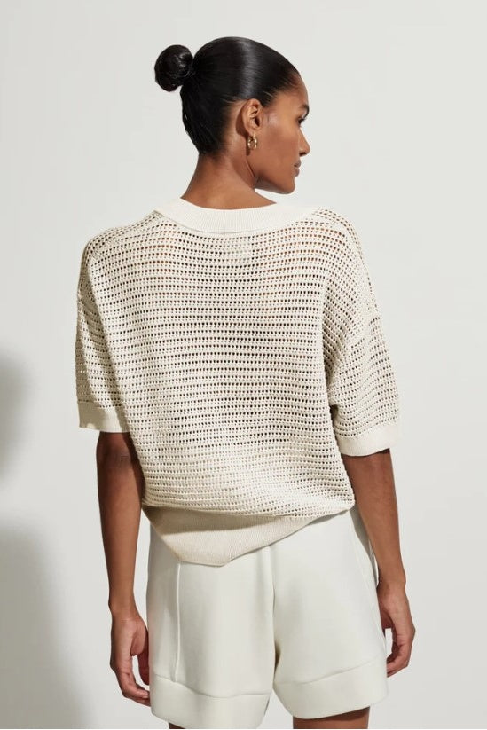 Callie Knit Top | Egret