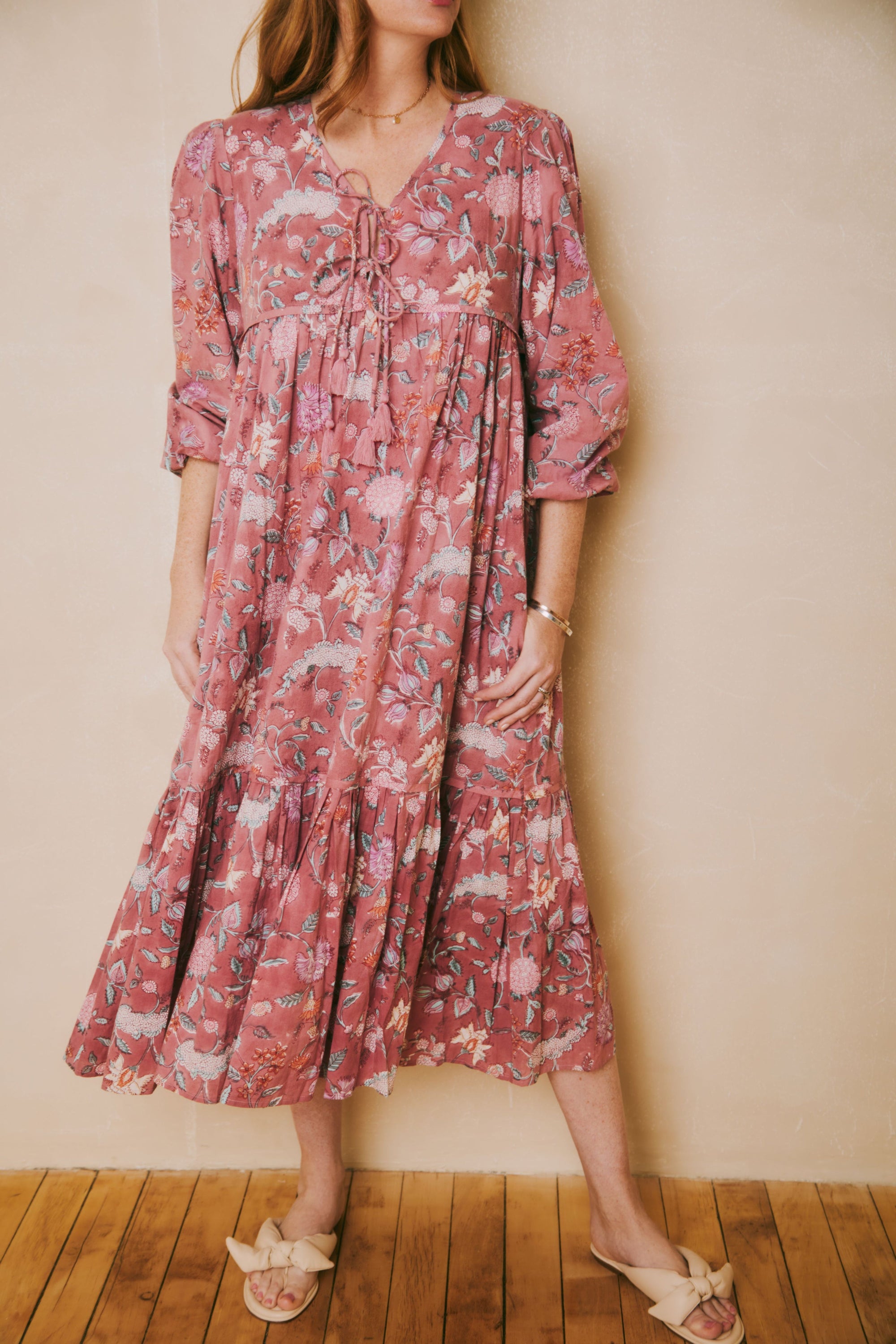 Evie Pink Floral Print Dress - FINAL SALE