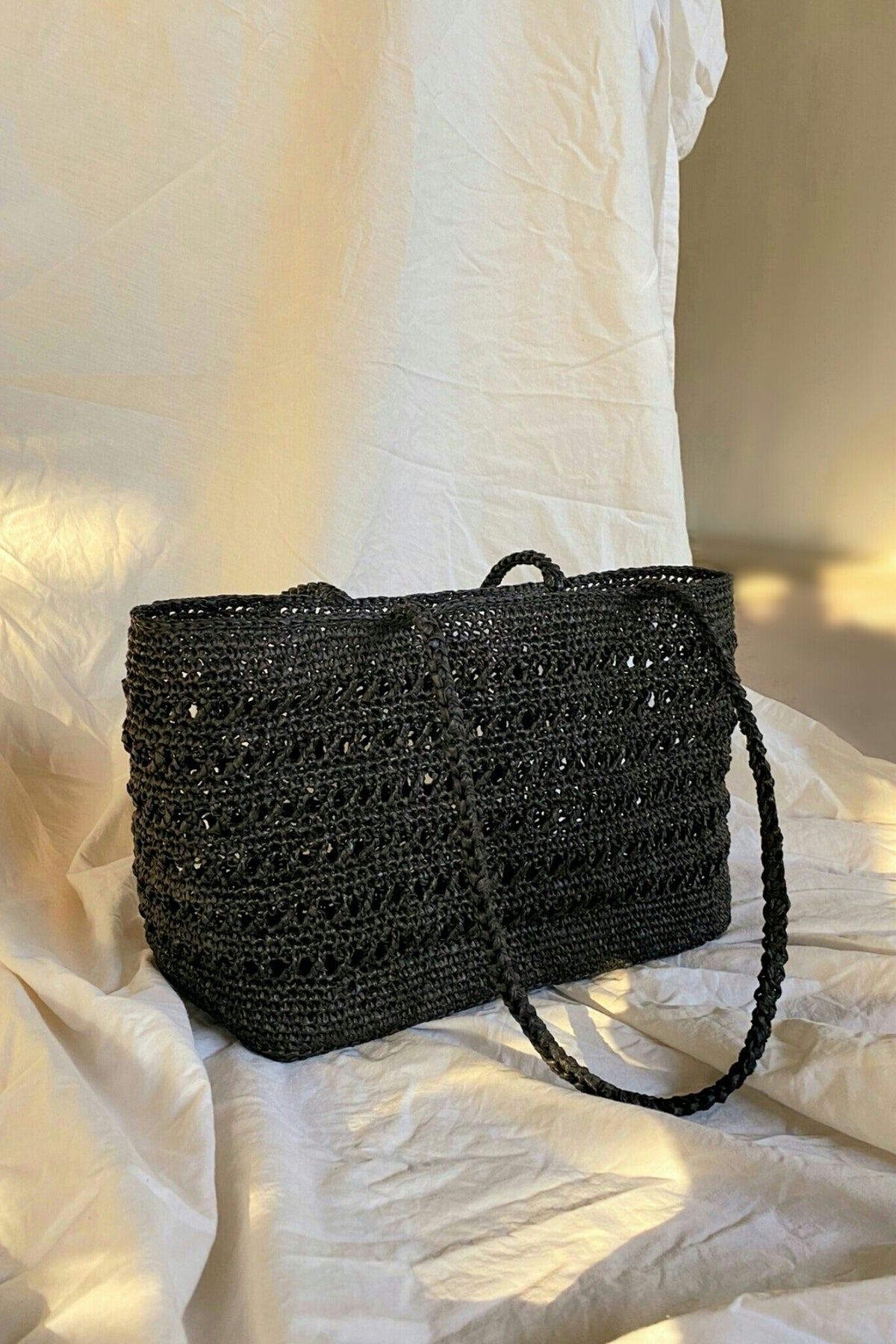 Renee Raffia Tote Bag