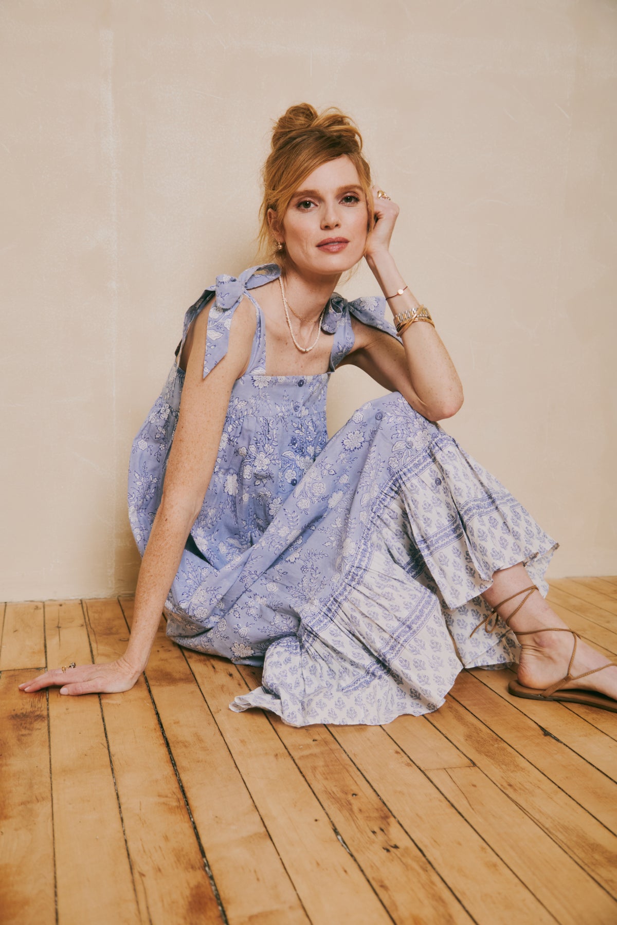 Maisy Dress Blue Floral - FINAL SALE