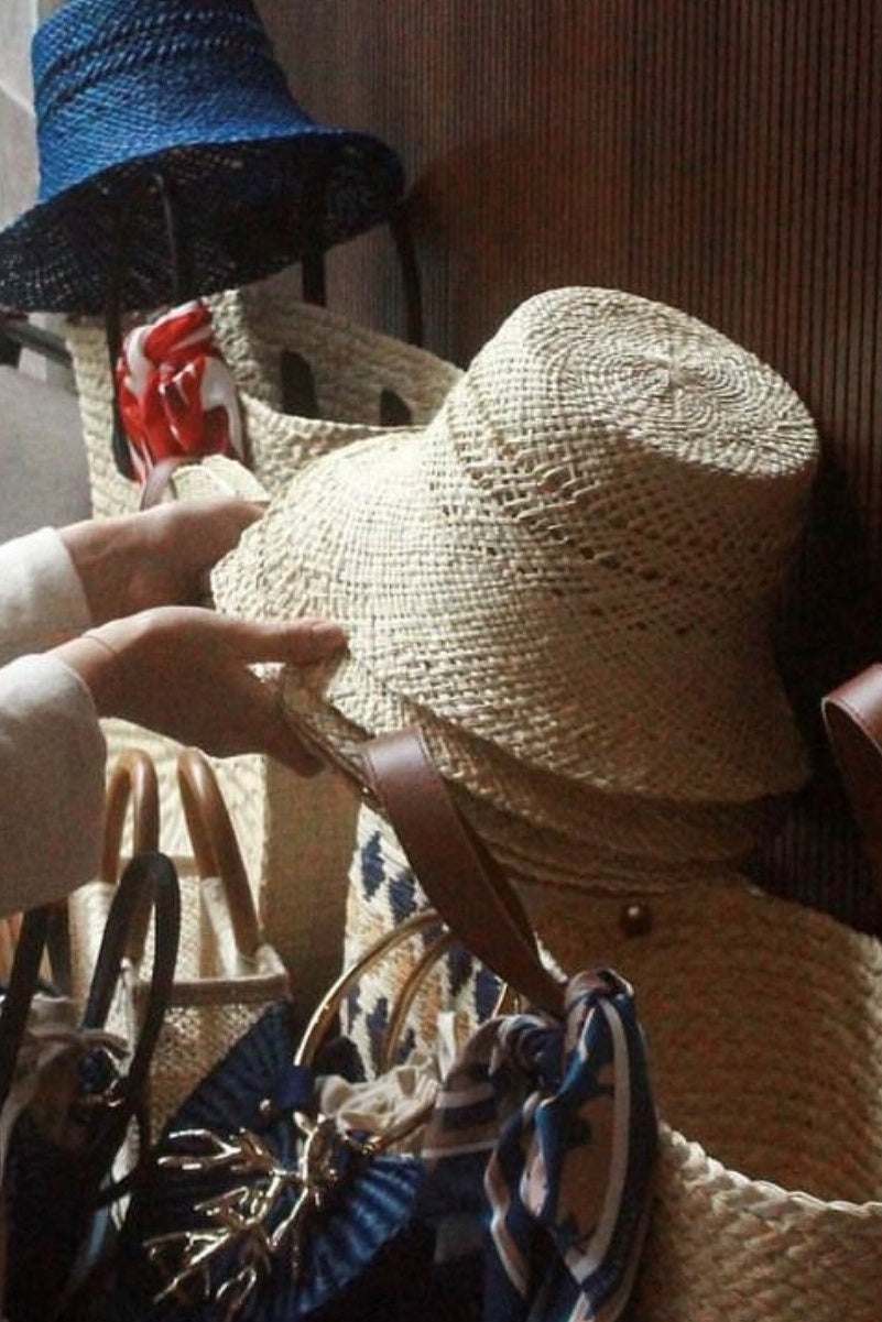 Straw Bucket Hat | Natural