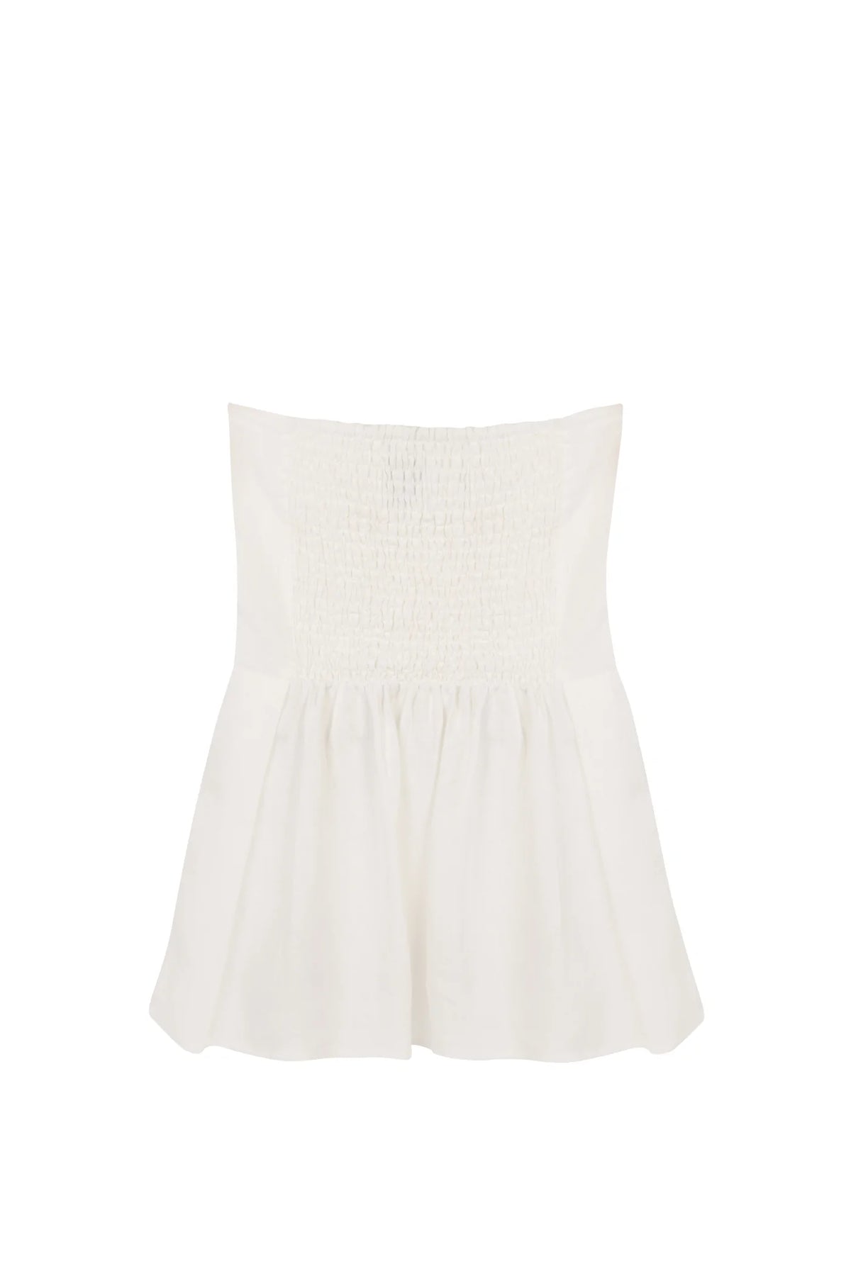 Yves Uro Peplum Linen Top