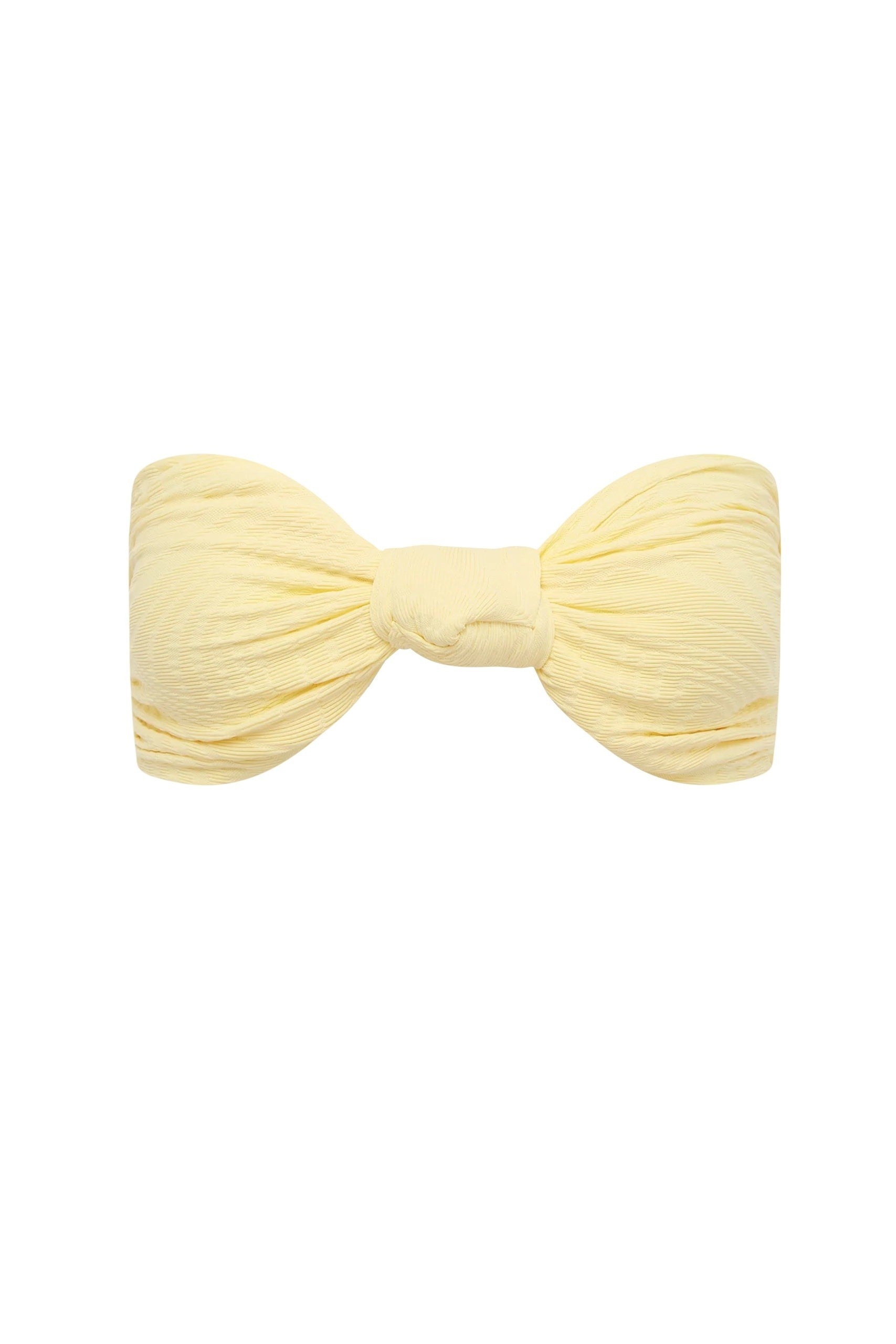 Hunter Bandeau Knot Top | Pale Yellow